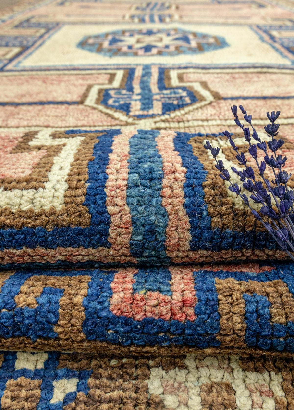 Soho Antiq-Leylak El Dokuma Herki Yolluk 146x389 Cm-Halı-4-fleurdirect.live
