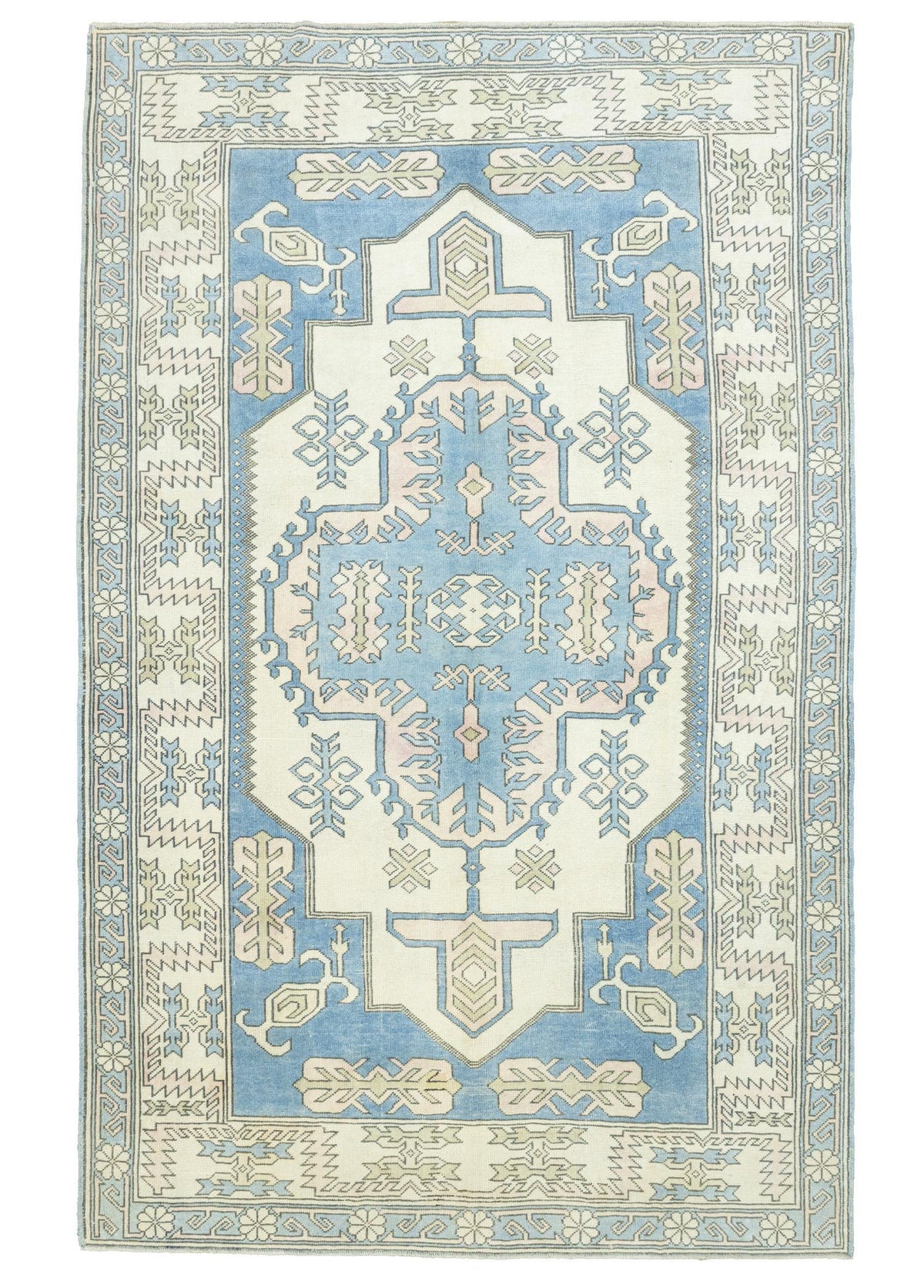 Soho Antiq-Liber Rustik Desenli El Dokuma Yün Halı 215x324 Cm-Halı-1-fleurdirect.live