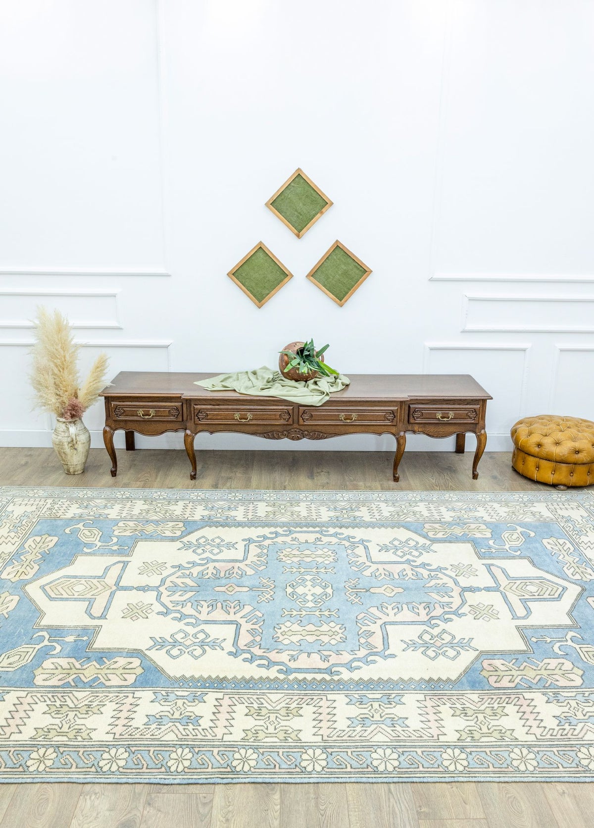 Soho Antiq-Liber Rustik Desenli El Dokuma Yün Halı 215x324 Cm-Halı-2-fleurdirect.live