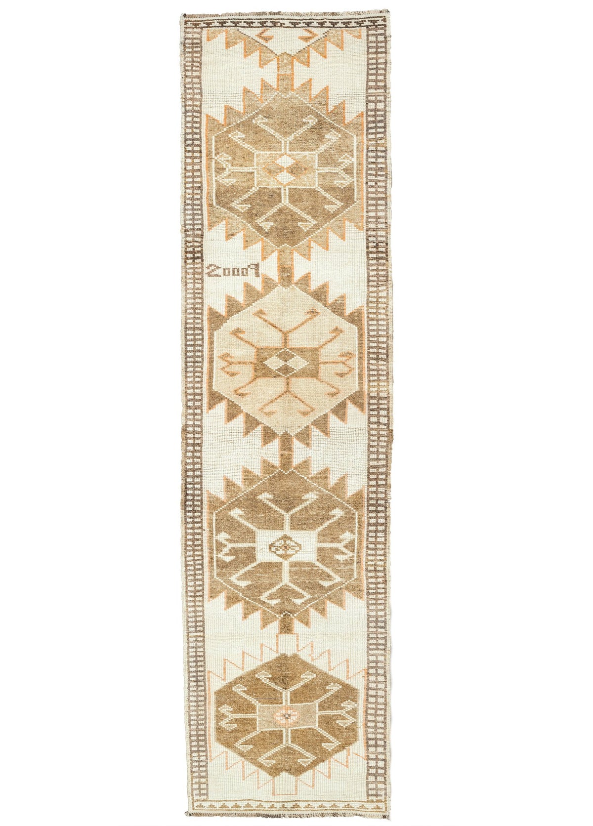 Soho Antiq-Linnae El Dokuma Herki Yün Yolluk 87x395 Cm-Halı-1-fleurdirect.live