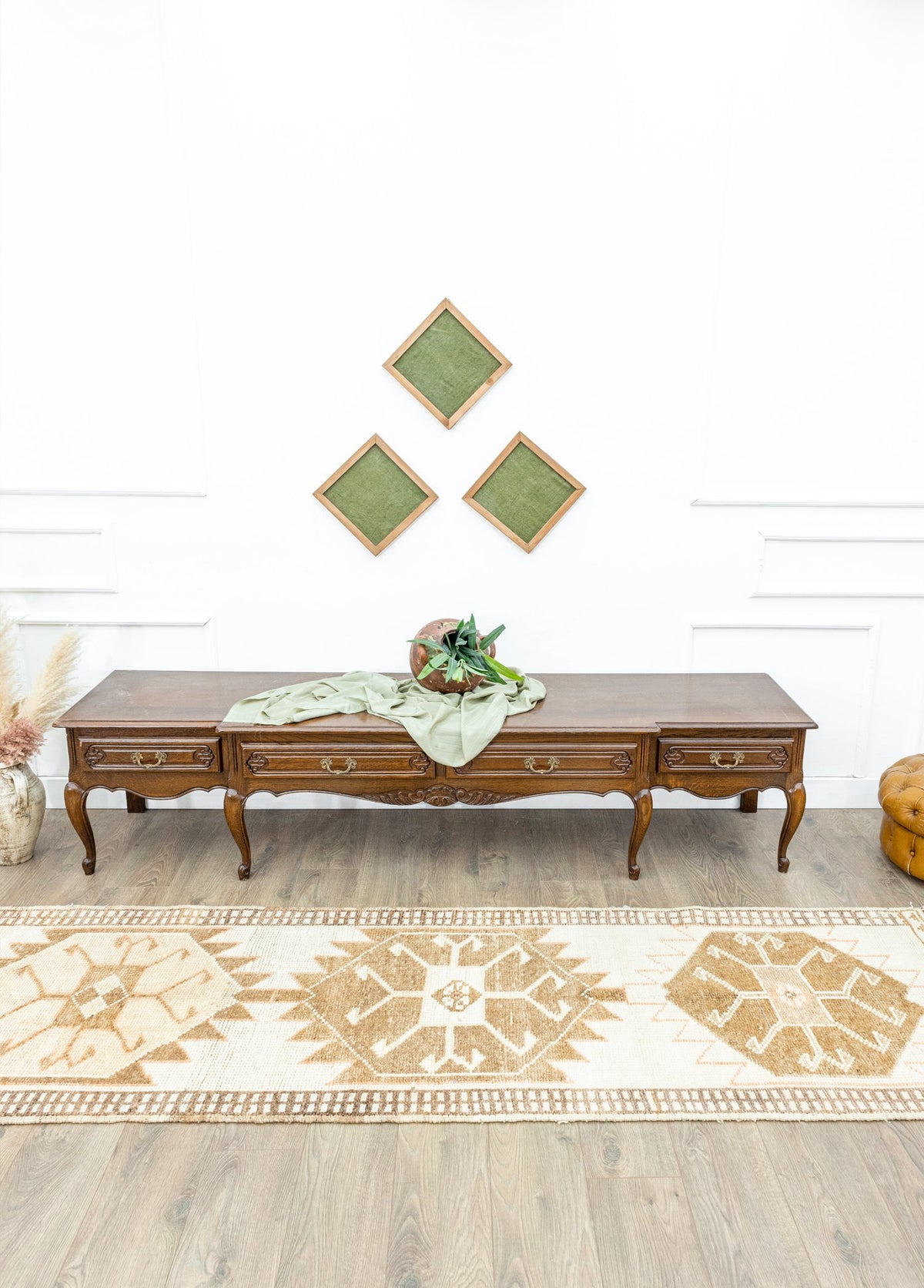 Soho Antiq-Linnae El Dokuma Herki Yün Yolluk 87x395 Cm-Halı-2-fleurdirect.live