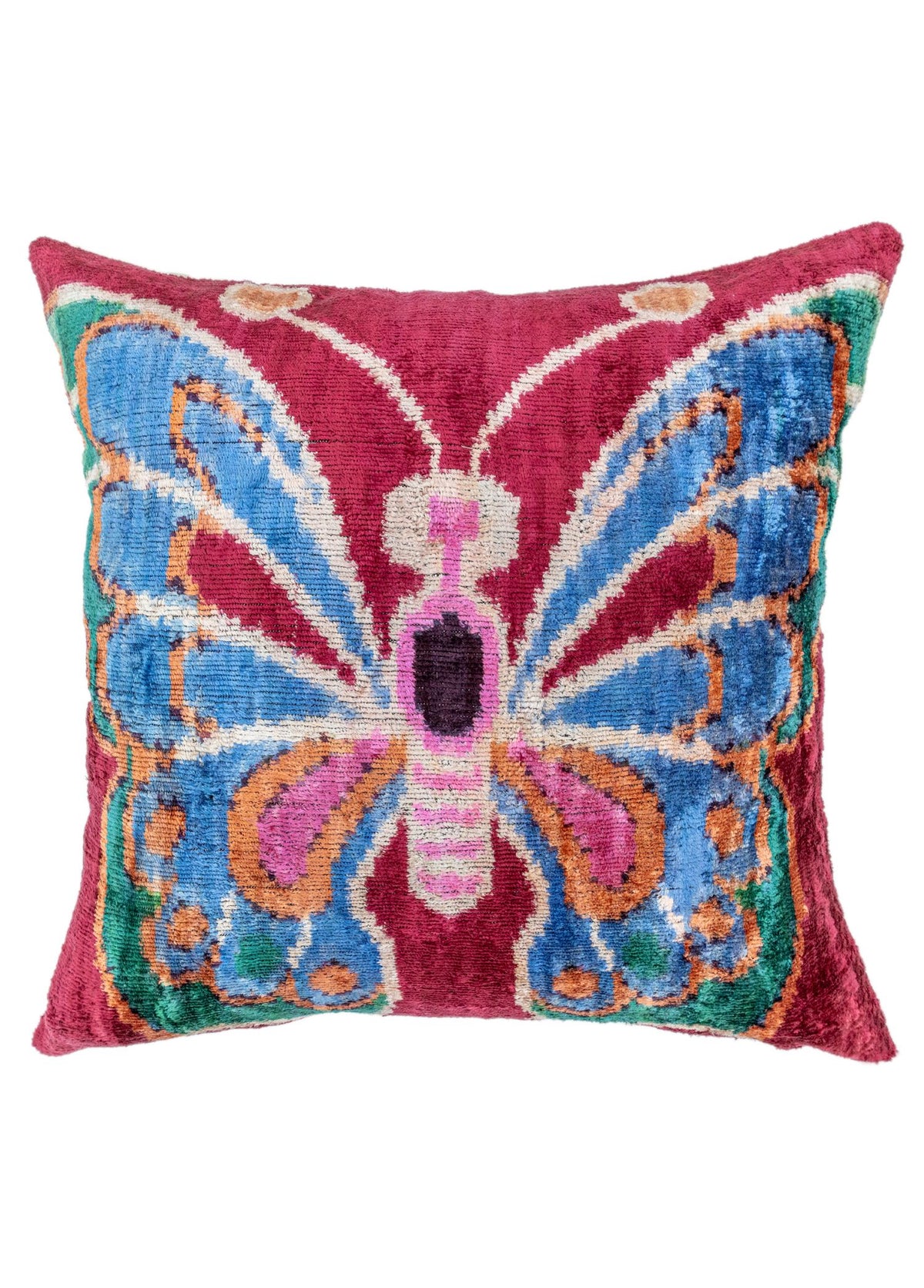 Soho Antiq-Mahnaz Kelebek Desenli El Yapımı Kırlent 50x50 Cm-Kırlent-1-fleurdirect.live