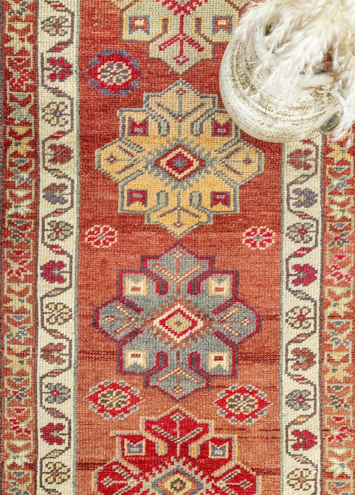 Soho Antiq-Maise Floral El Dokuma Herki Yolluk 88x417 Cm-Halı-3-fleurdirect.live