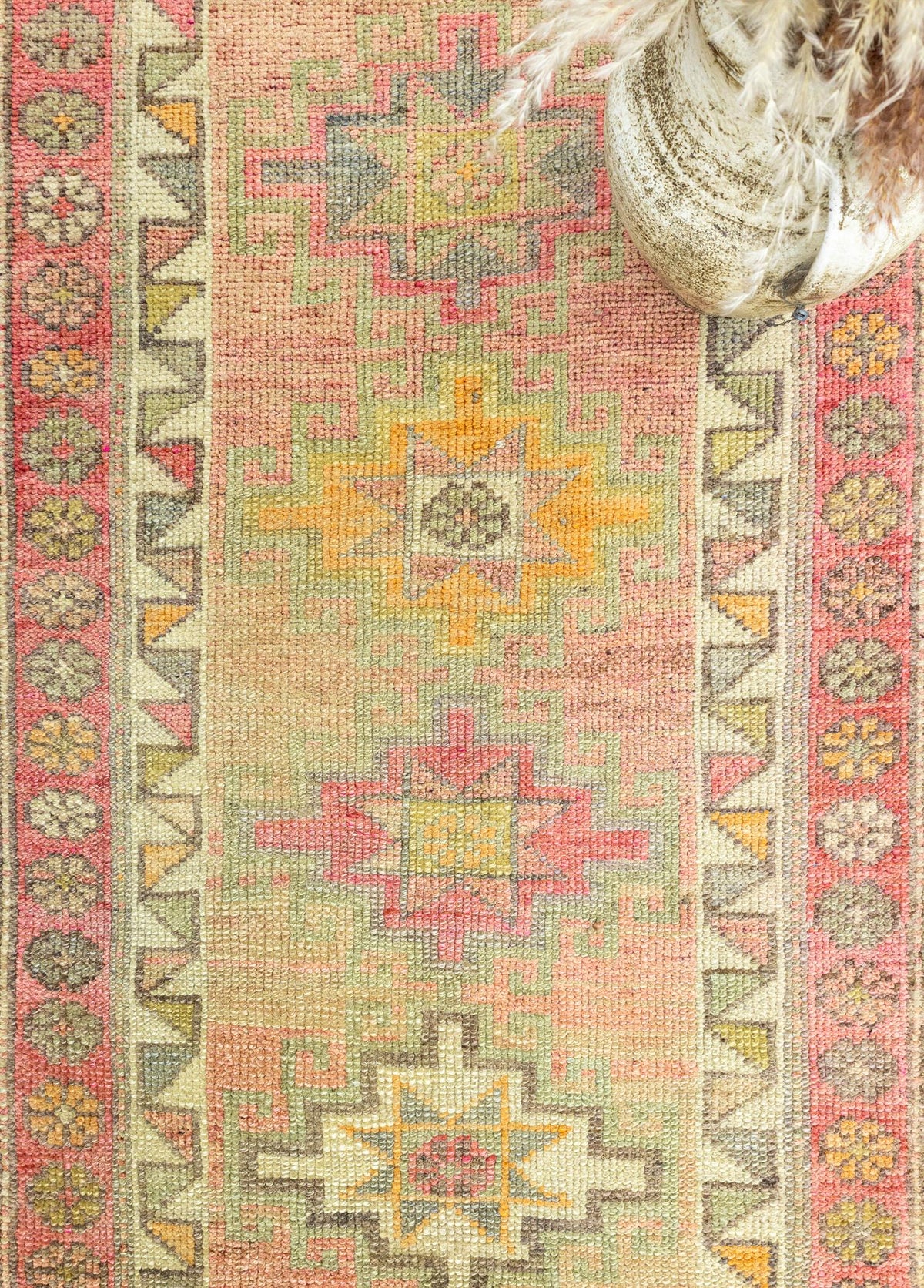 Soho Antiq-Malena Etnik El Dokuma Herki Yolluk 86x452 Cm-Halı-3-fleurdirect.live