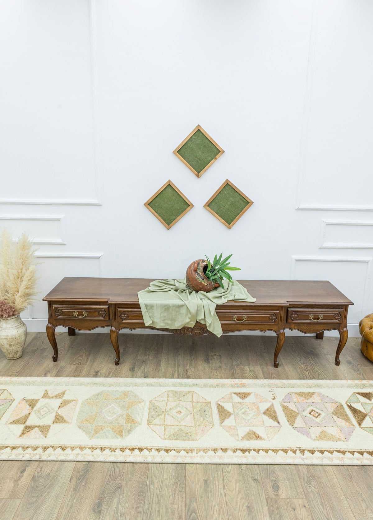 Soho Antiq-Meshed El Dokuma Yün Herki Yolluk 79x397 Cm-Halı-2-fleurdirect.live