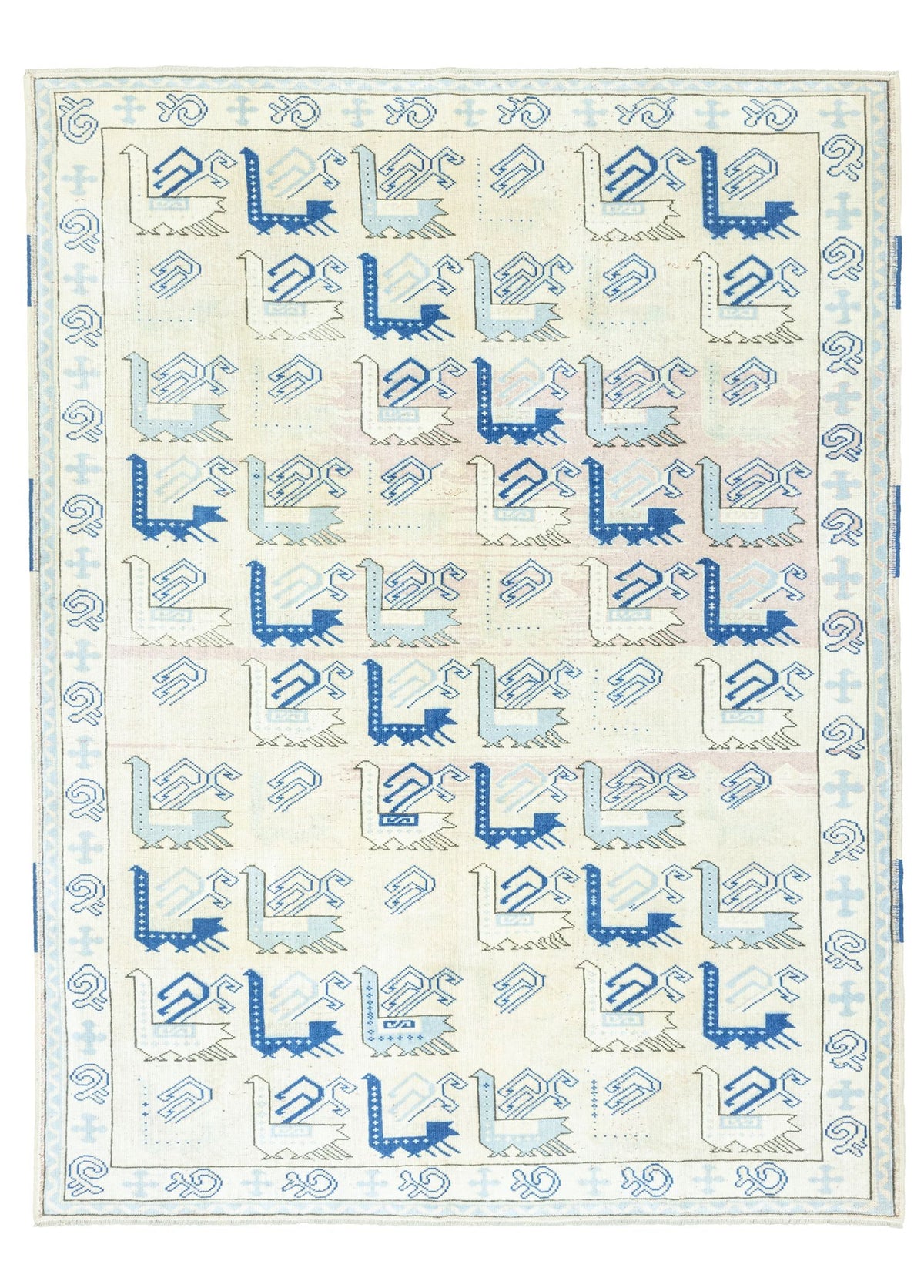 Soho Antiq-Nezrin Figürlü El Dokuma Yün Halı 207x273 Cm-Halı-1-fleurdirect.live