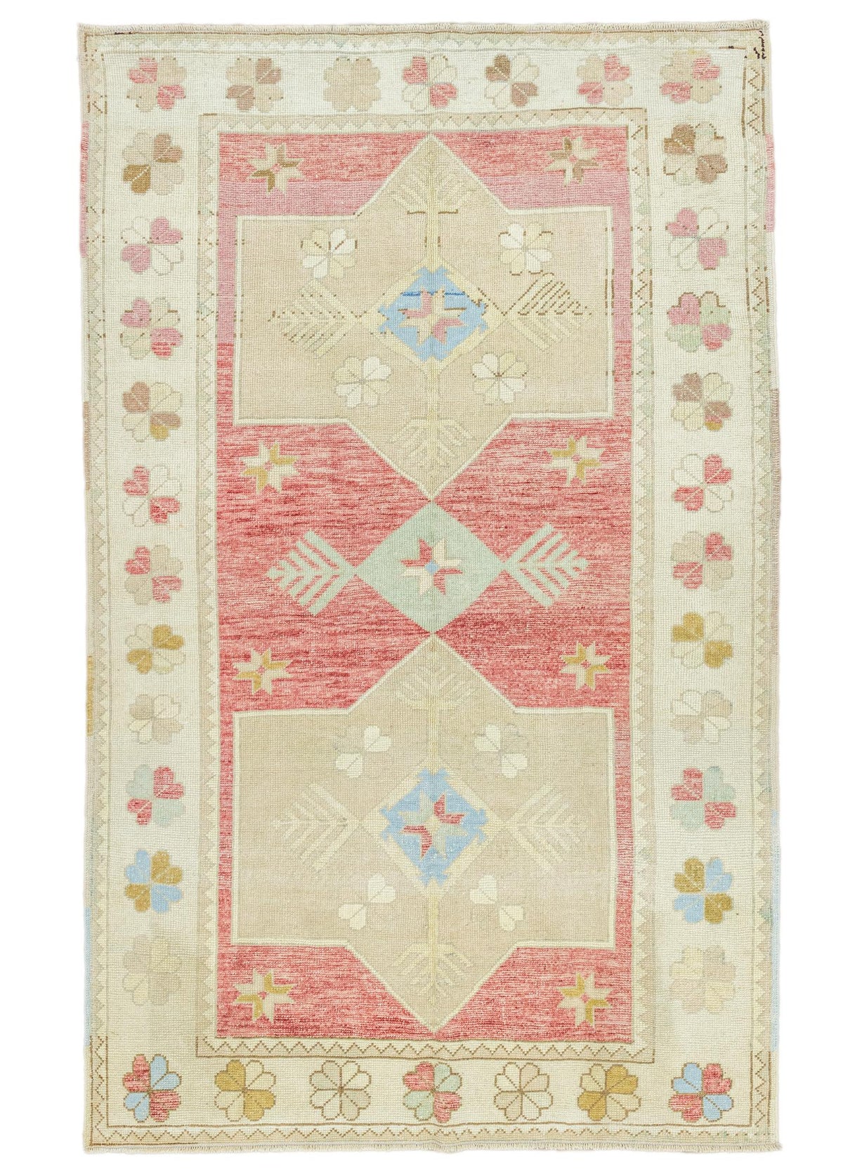 Soho Antiq-Peren Rustik Tasarımlı El Dokuma Halı 136x207 Cm-Halı-1-fleurdirect.live