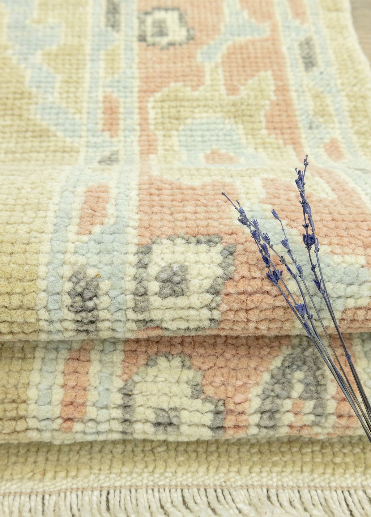 Soho Antiq-Pravin Pastel El Dokuma Yün Halı 94x150 Cm-Halı-4-fleurdirect.live