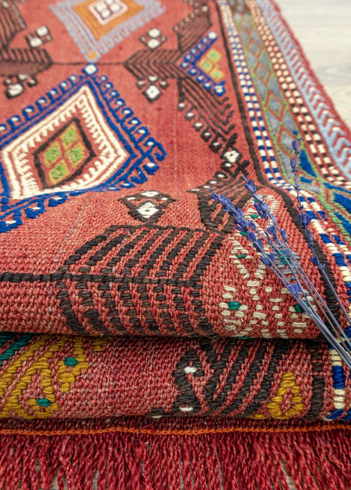 Soho Antiq-Rinat Etnik Tasarımlı El Dokuma Cicim Kilim 131x159 Cm-Halı-4-fleurdirect.live