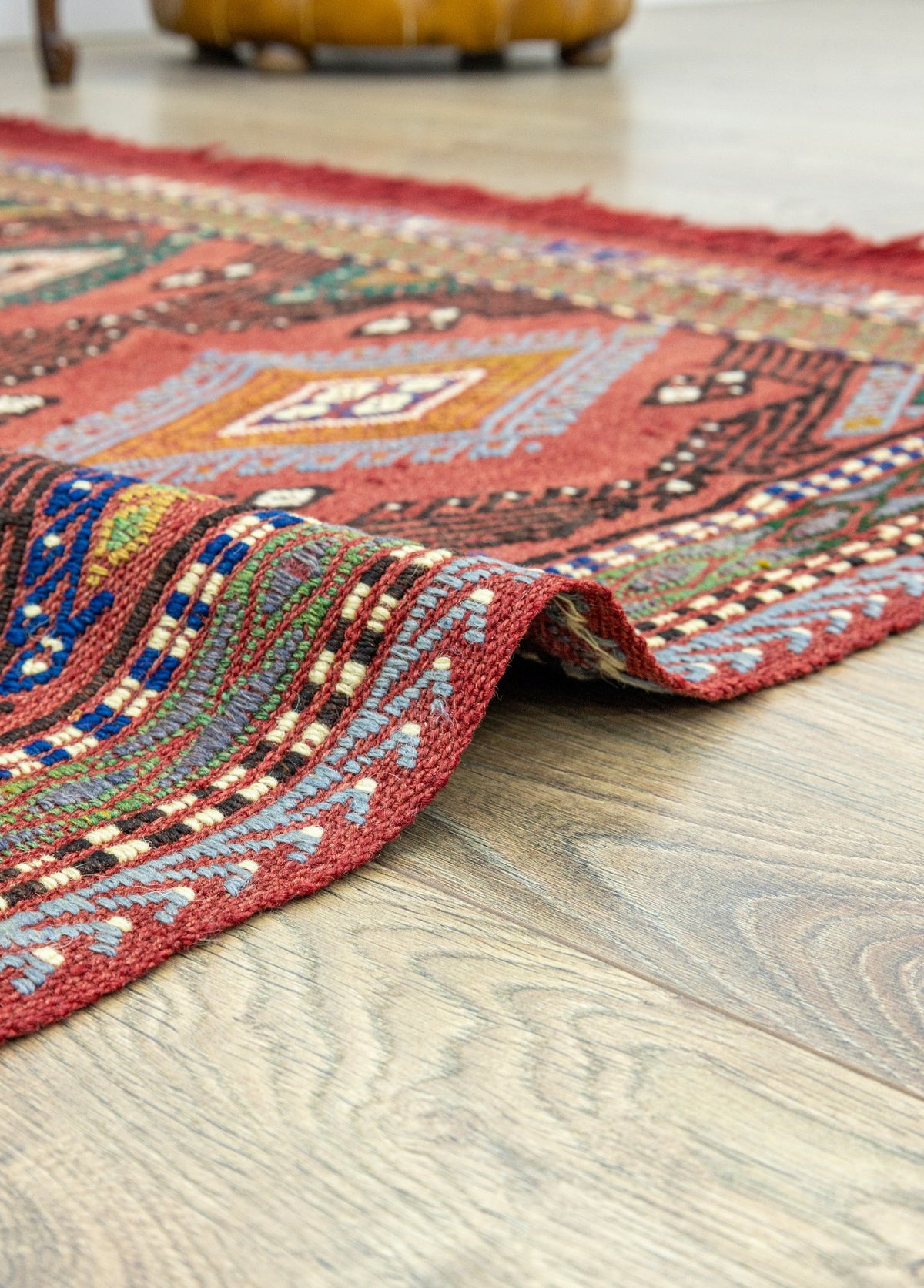 Soho Antiq-Rinat Etnik Tasarımlı El Dokuma Cicim Kilim 131x159 Cm-Halı-5-fleurdirect.live