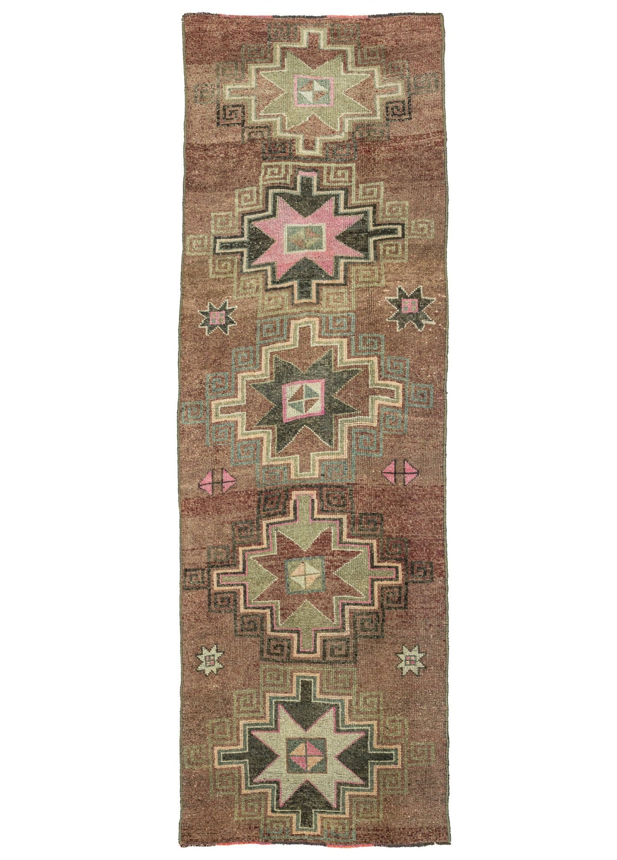 Soho Antiq-Royal El Dokuma Kahverengi Herki Yolluk 116x389 Cm-Halı-1-fleurdirect.live