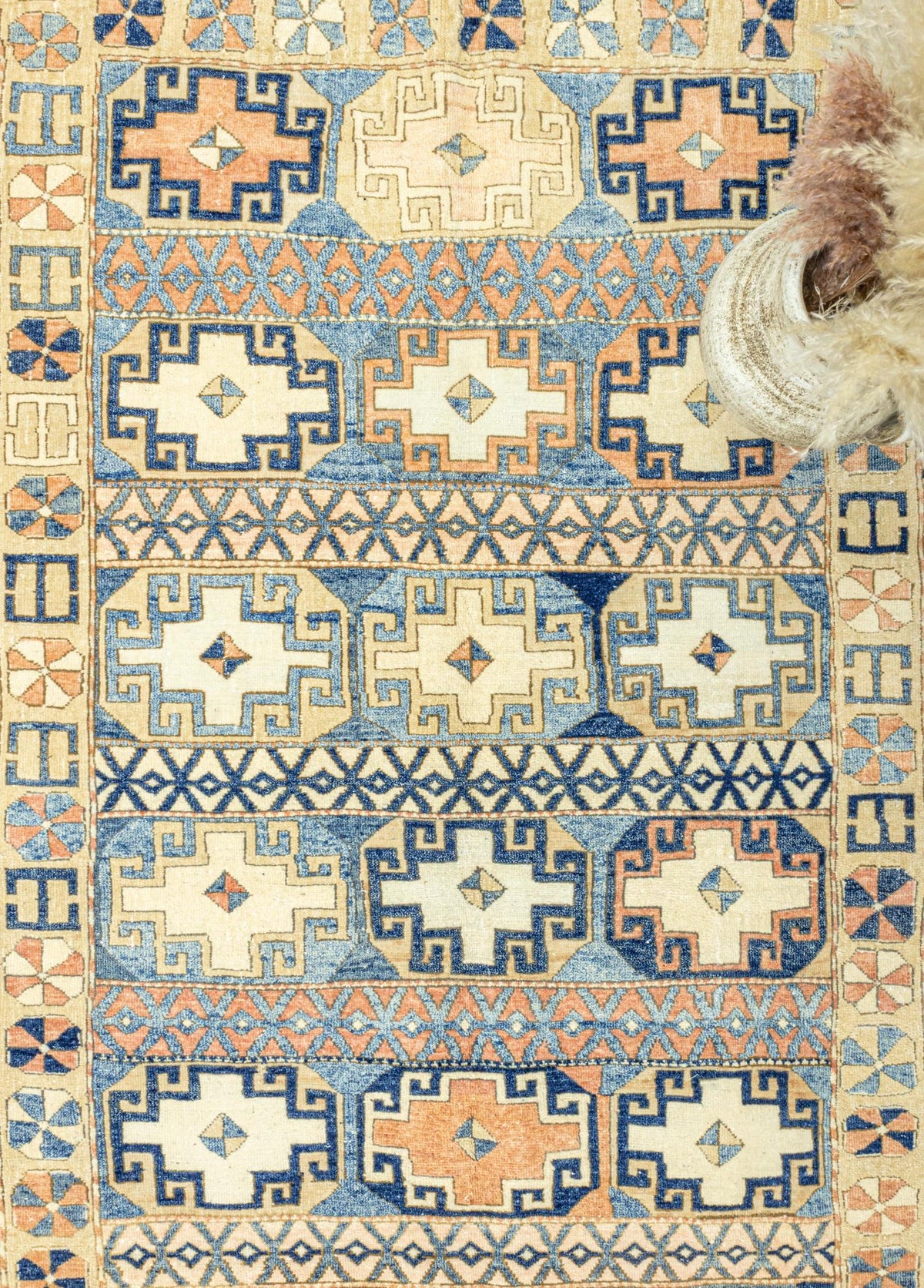 Soho Antiq-Roza İlkel Tasarımlı El Dokuma Halı 163x255 Cm-Halı-3-fleurdirect.live