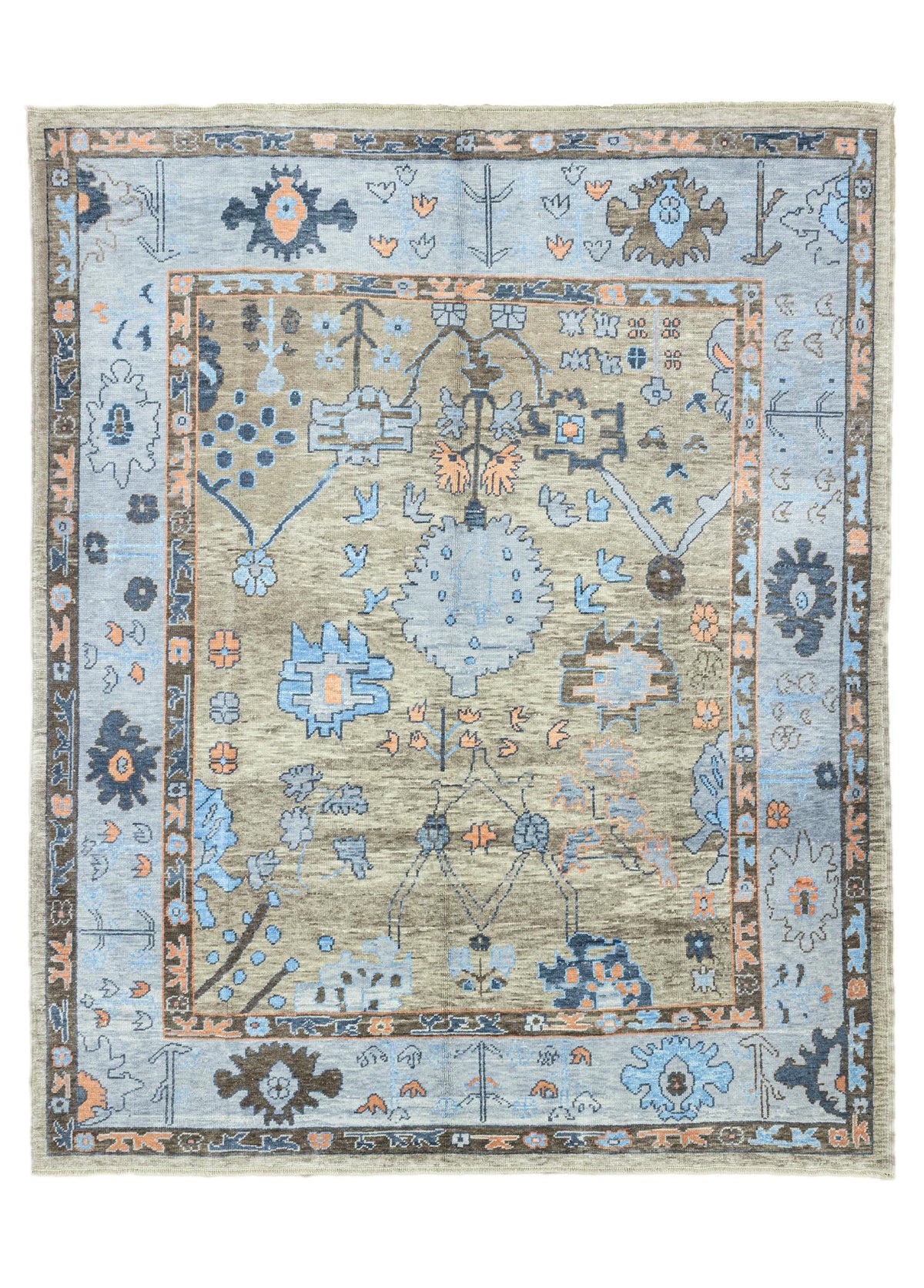 Soho Antiq-Saiva Büyük El Dokuma Uşak Desenli Halı 270x326 Cm-Halı-1-fleurdirect.live
