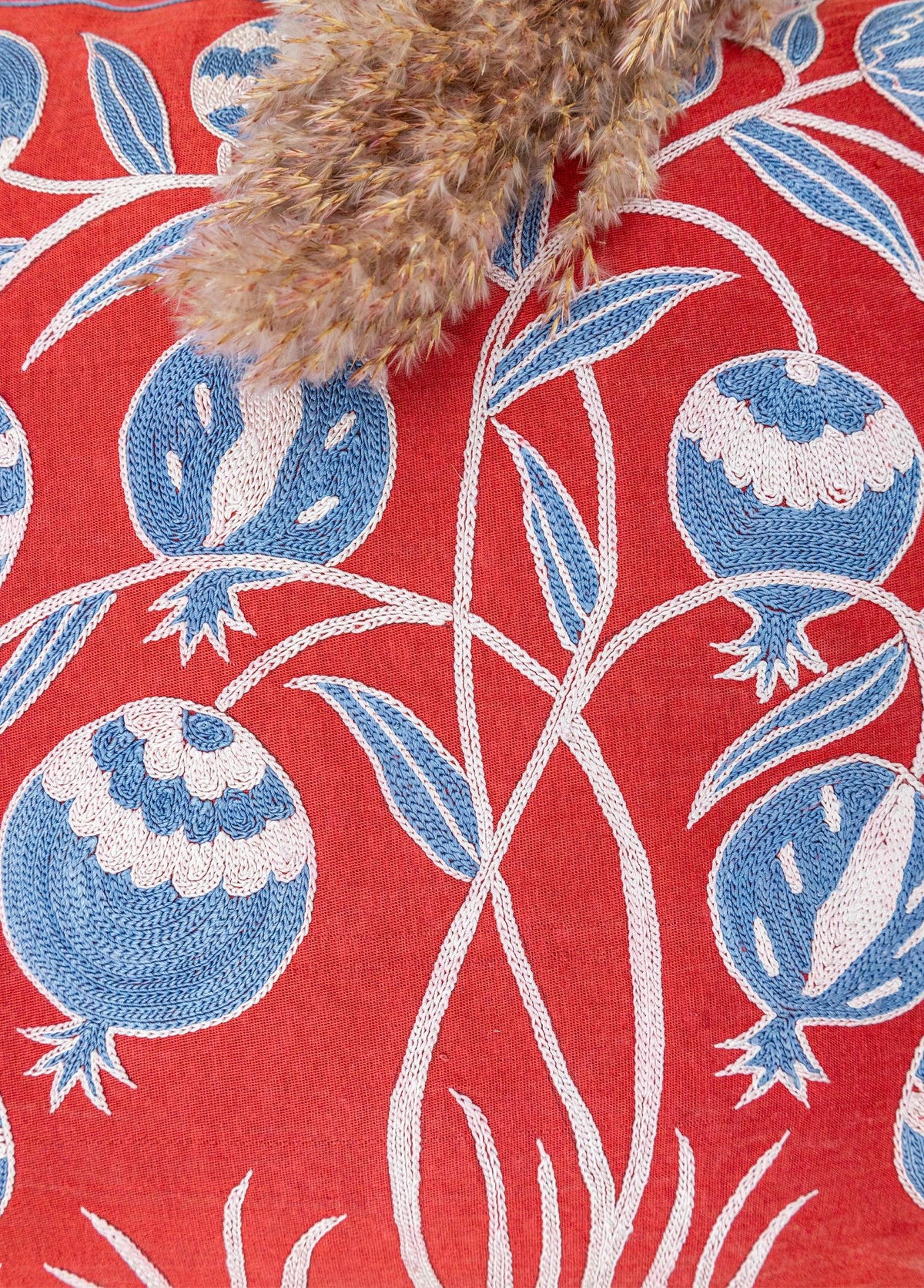Soho Antiq-Skade Floral Tasarımlı Suzani Kırlent 50x50 Cm-Yastık-3-fleurdirect.live