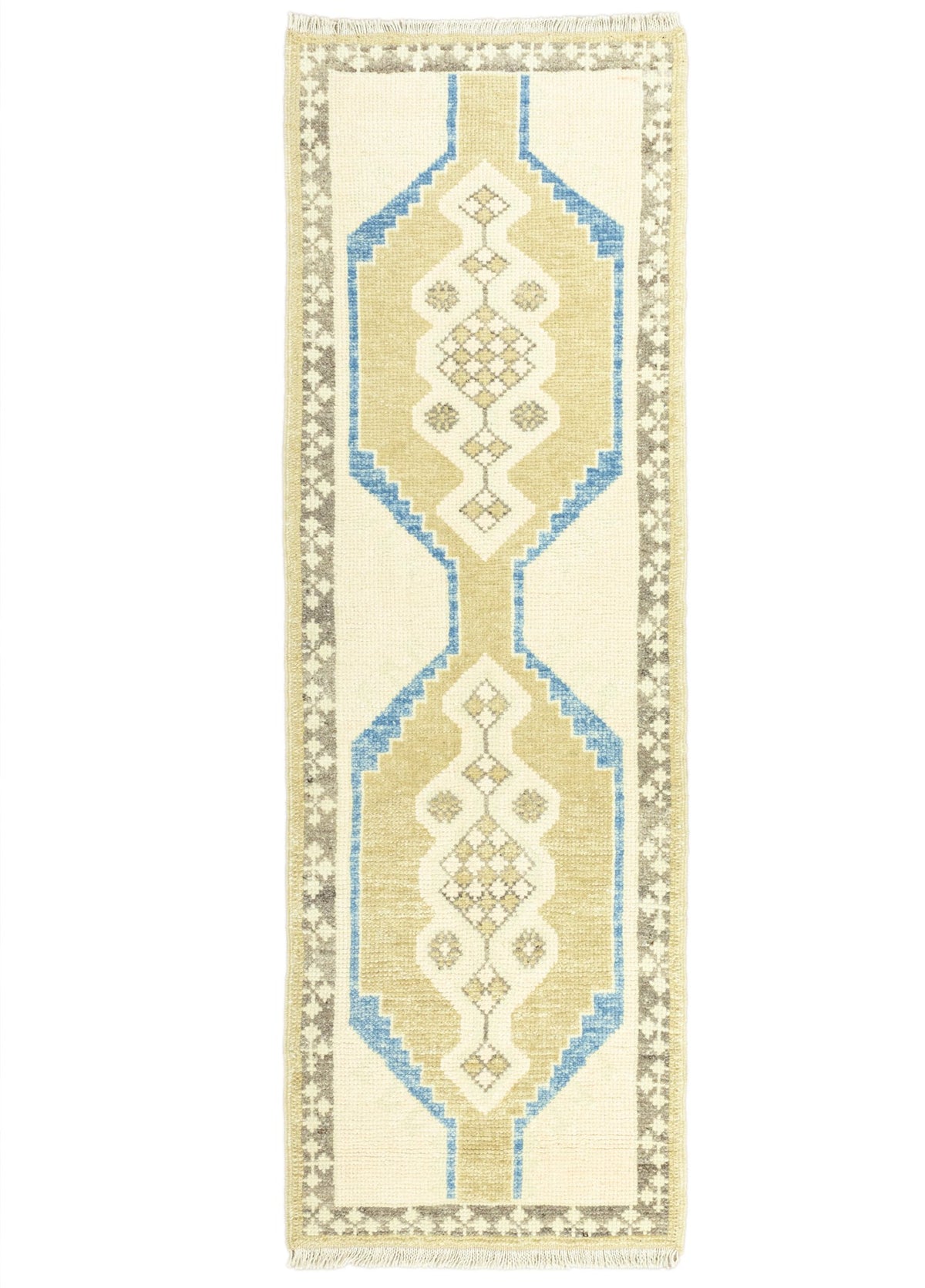 Soho Antiq-Tamilla El Dokuma Rustik Halı Yolluk 61x186 Cm-Halı-1-fleurdirect.live
