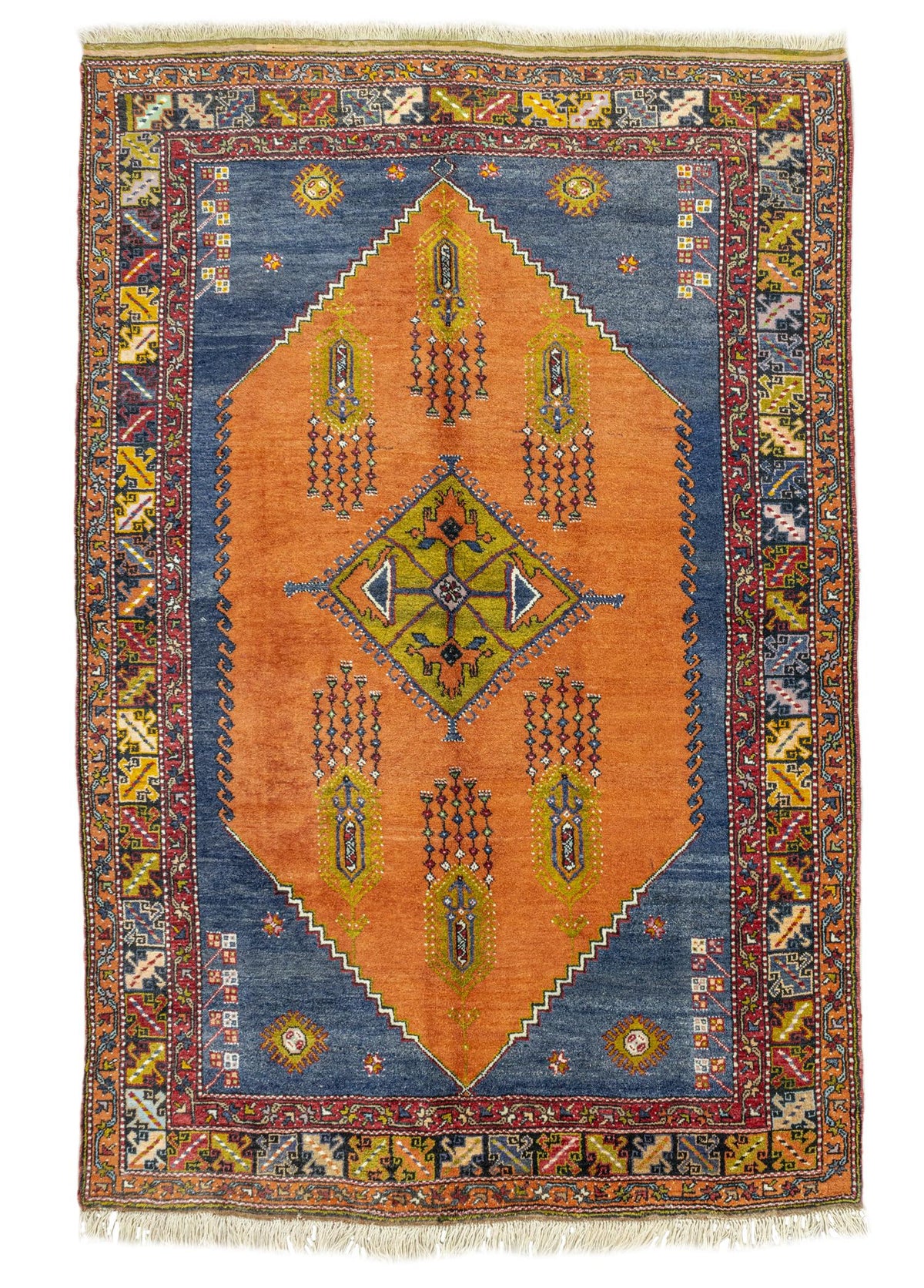 Soho Antiq-Timer Geometrik Tasarımlı Yün Halı 194x278 Cm-Halı-1-fleurdirect.live