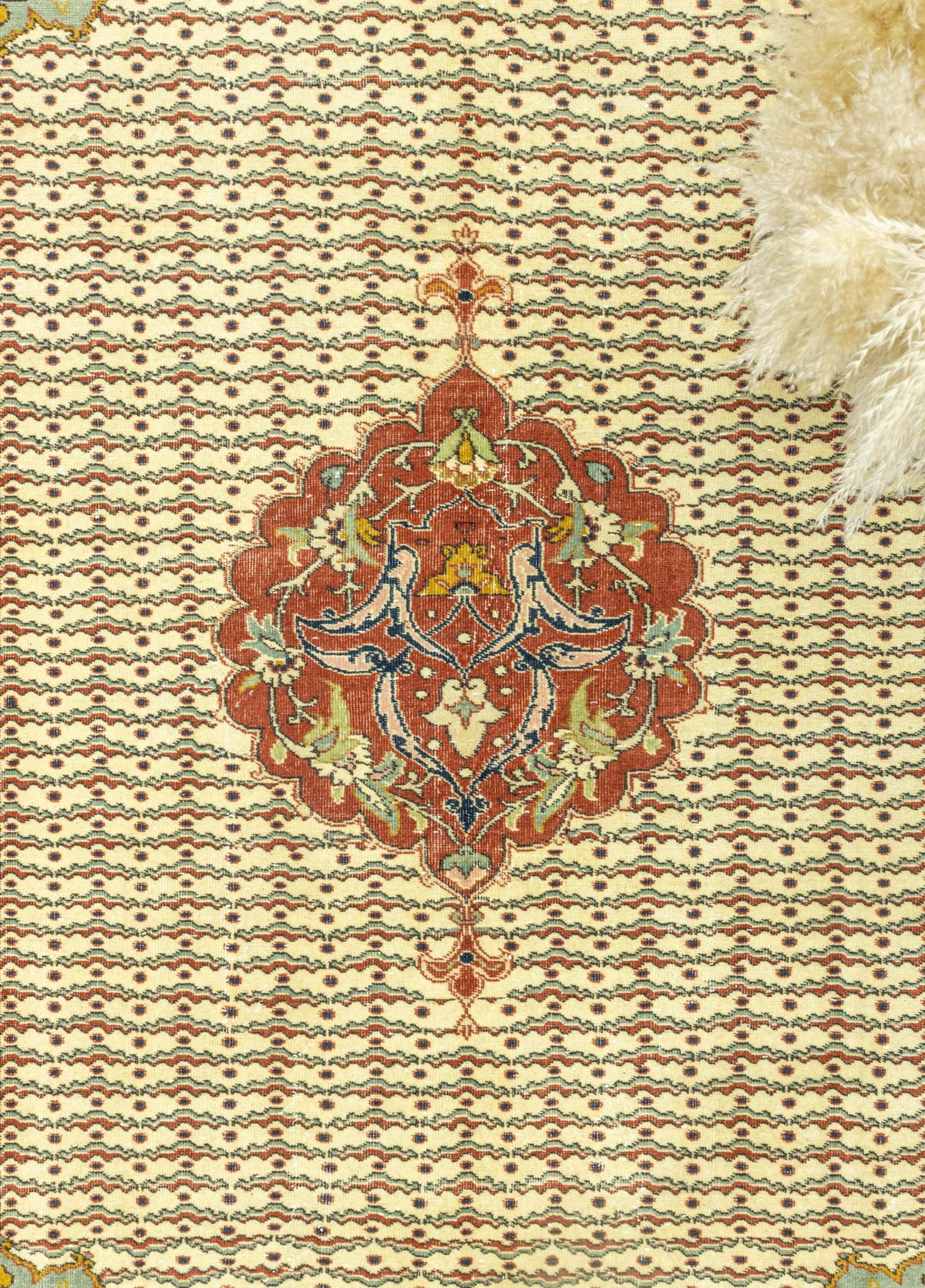 Soho Antiq-Tolan Madalyon Desenli Yün Halı 207x300 Cm-Halı-3-fleurdirect.live