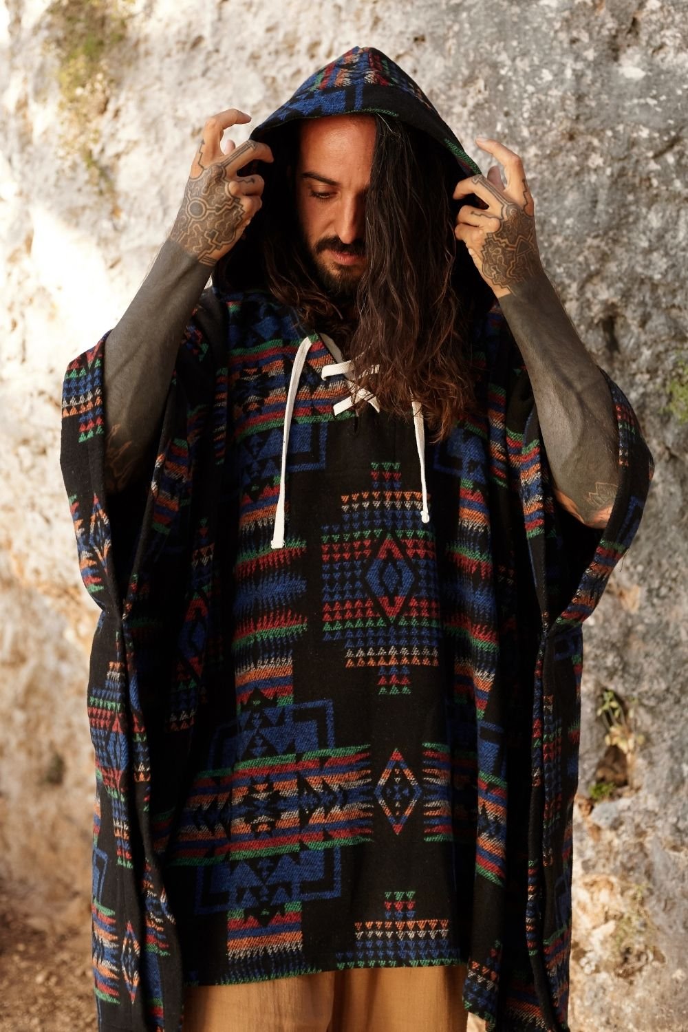 Soluna-Ocean Hooded Poncho-Panço-1-fleurdirect.live