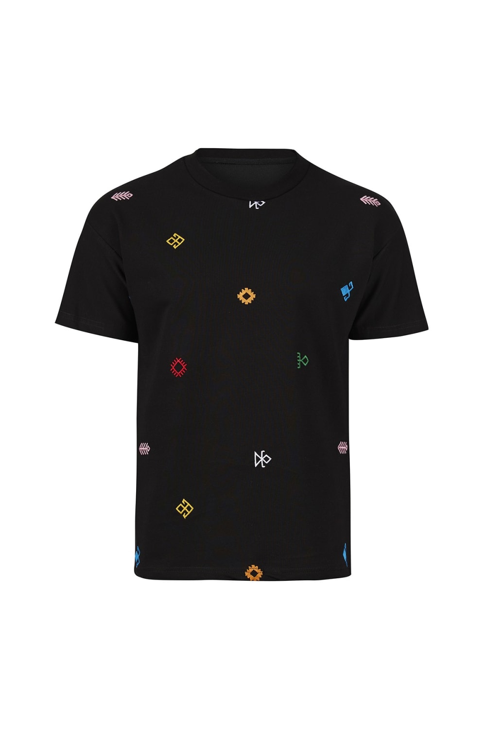 Tapis-Symbols Of Anatolia Oversized Black Tshirt 010-T-Shirts-1-fleurdirect.live