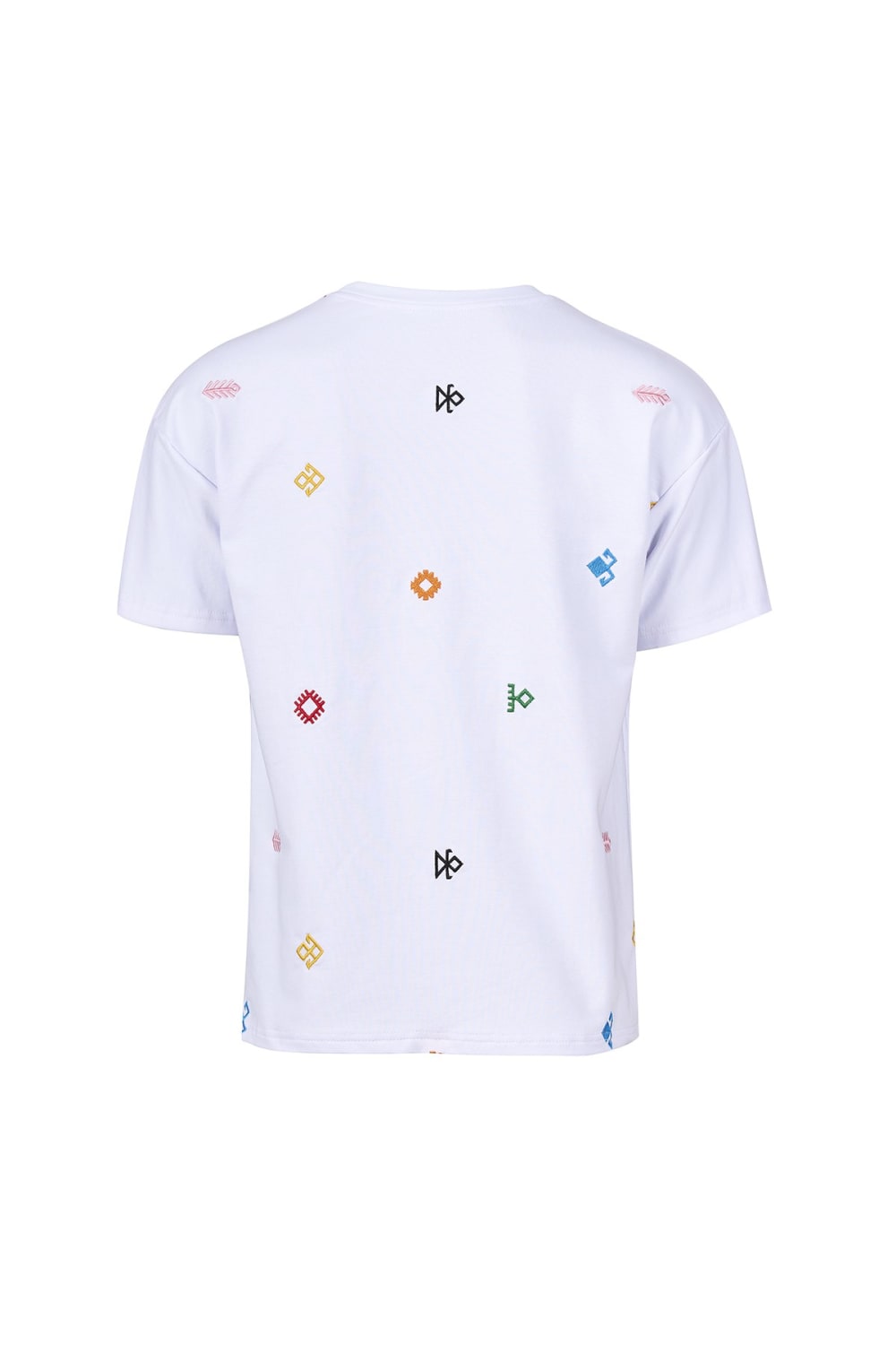 Tapis-Symbols Of Anatolia Oversized White Tshirt 011-T-Shirts-2-fleurdirect.live