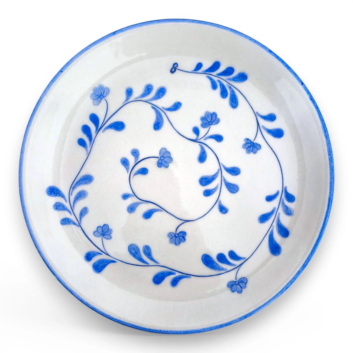Servis Tabağı Mavi Beyaz
