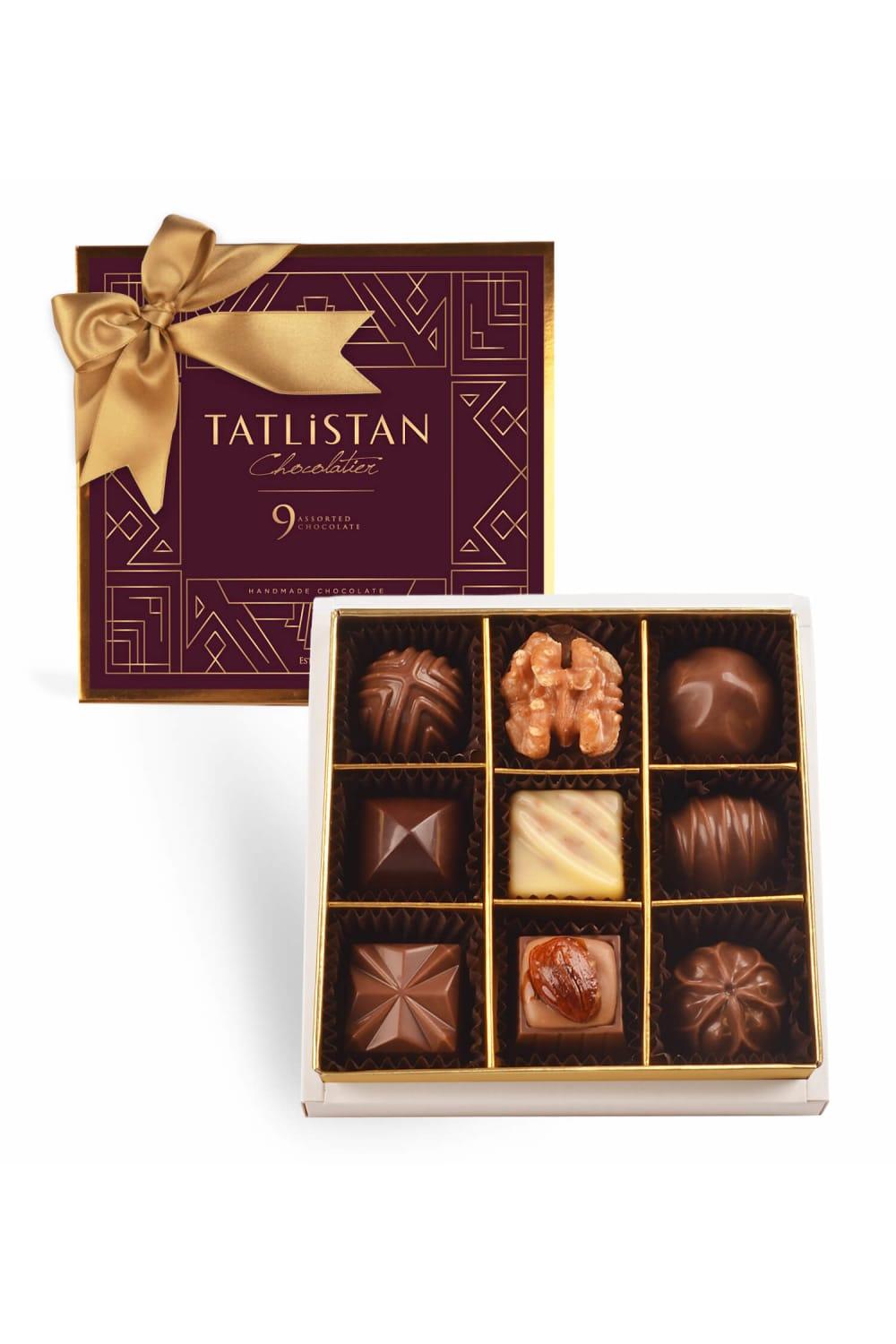 Tatlistan-9 Çeşitli Artisan Çikolata 9'lu-Çikolata-1-fleurdirect.live