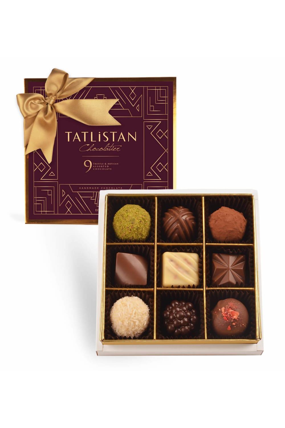 Tatlistan-9 Çeşitli Trüf & Artisan Çikolata 9'lu-Çikolata-1-fleurdirect.live