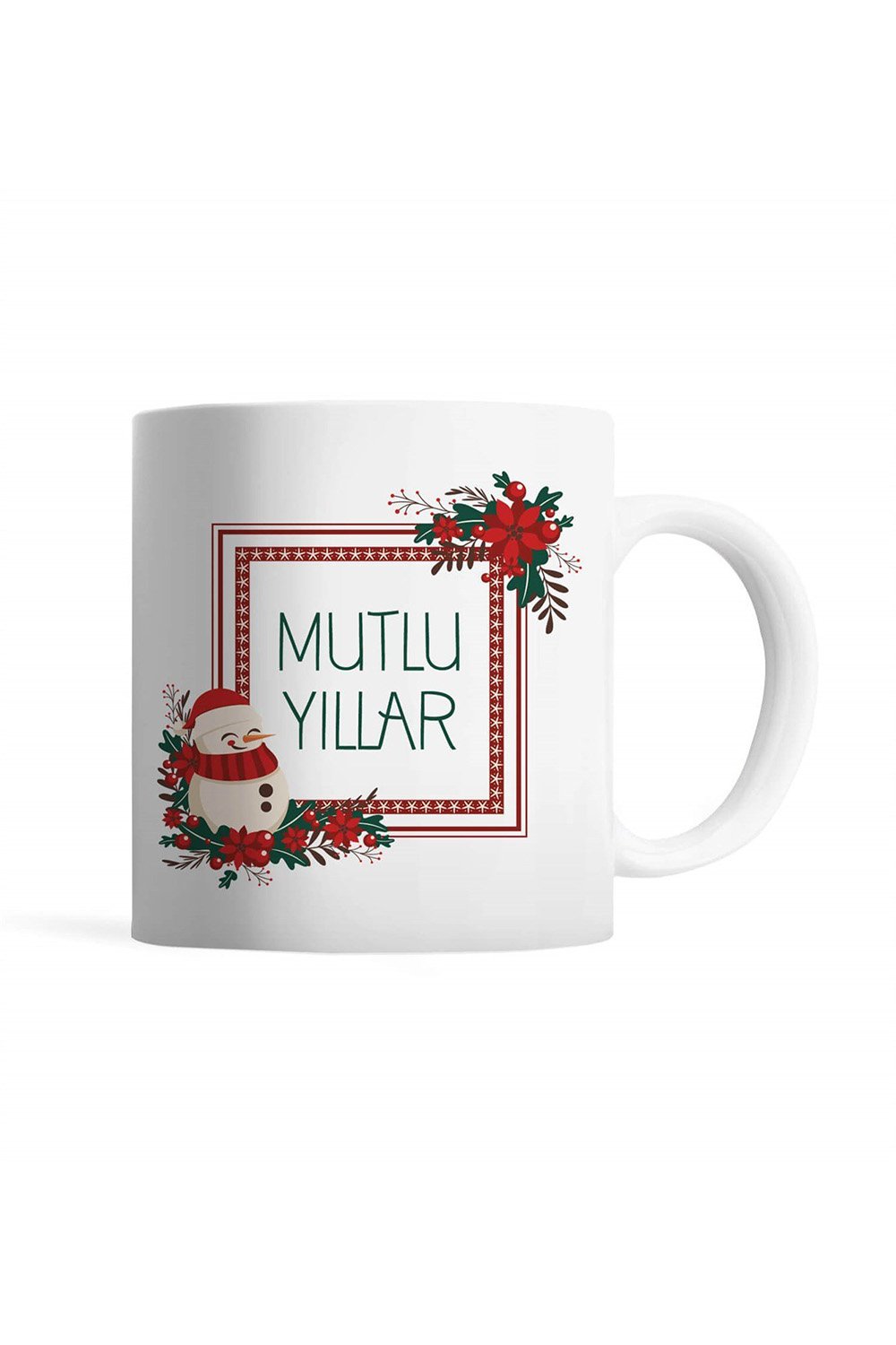 Tatlistan-Kardan Adamlı Mutlu Yıllar Kupa Bardak-Bardak-1-fleurdirect.live