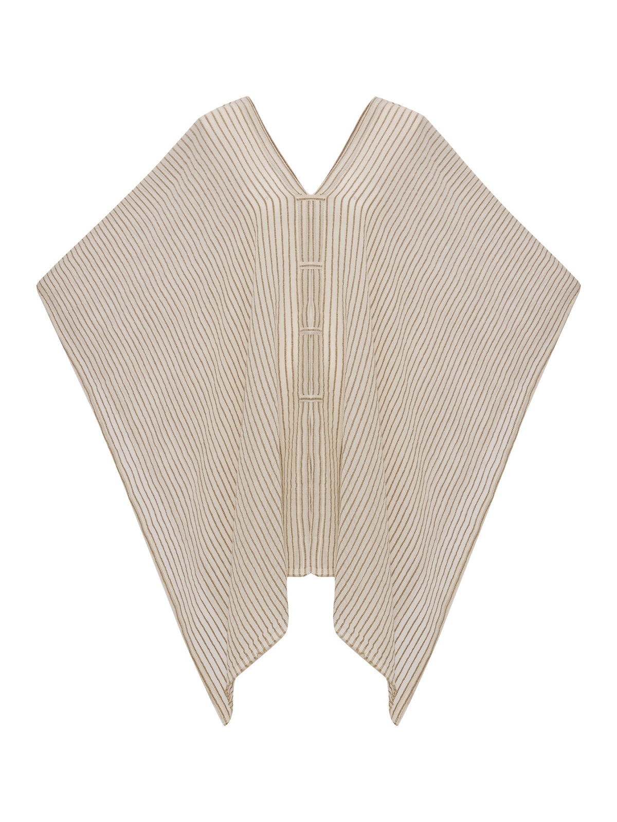 The Handloom-Ava Kimono Khaki Green Stripes-Kimono-9-fleurdirect.live