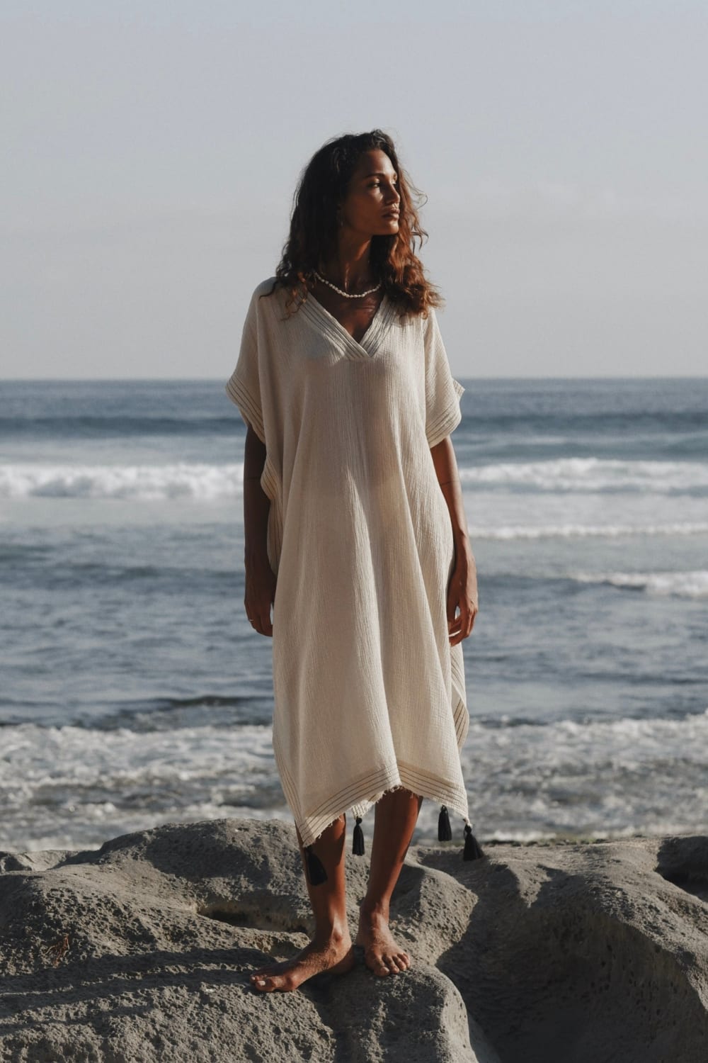 The Handloom-Ela Kaftan Natural-Kaftan-1-fleurdirect.live