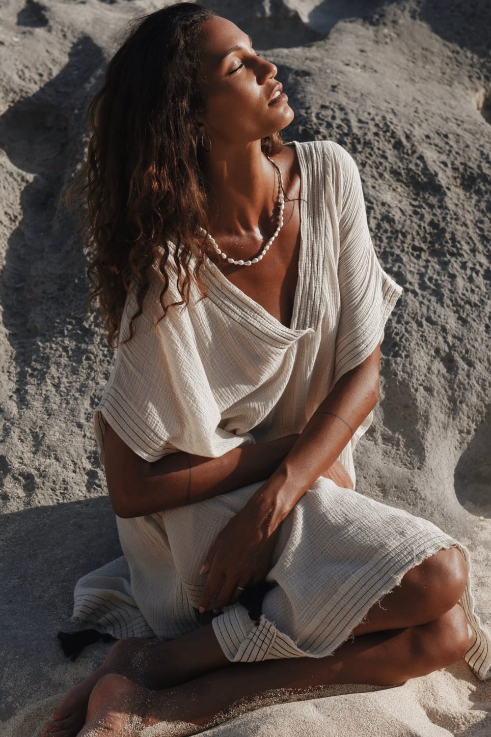 The Handloom-Ela Kaftan Natural-Kaftan-2-fleurdirect.live