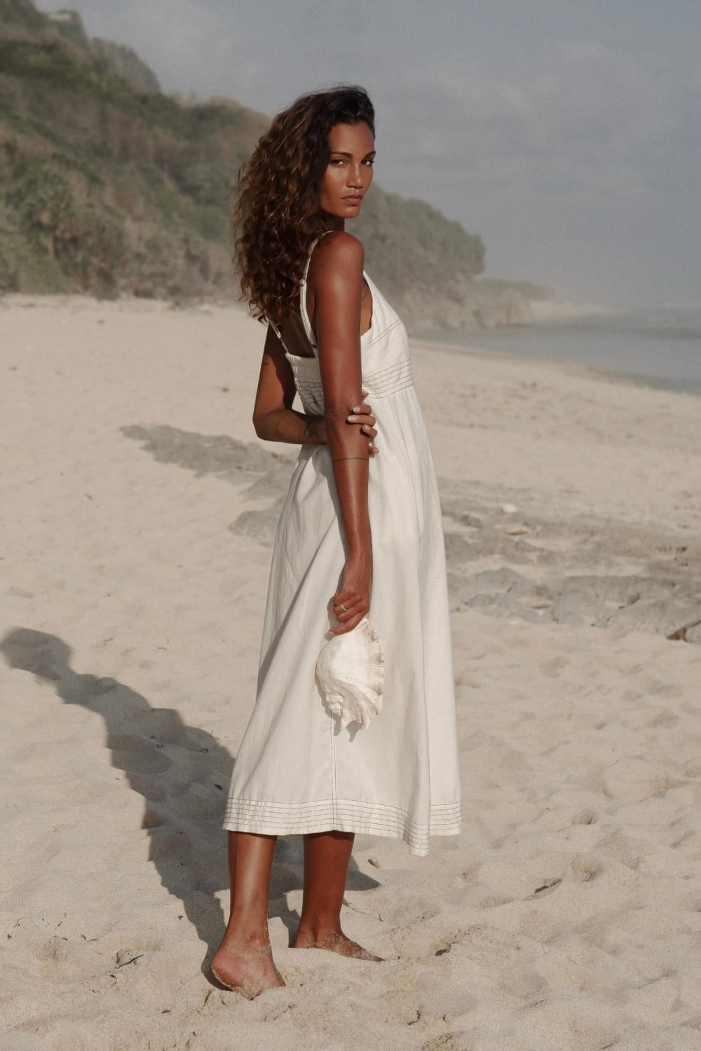 The Handloom-Eva Maxi Dress Natural-Elbise-2-fleurdirect.live