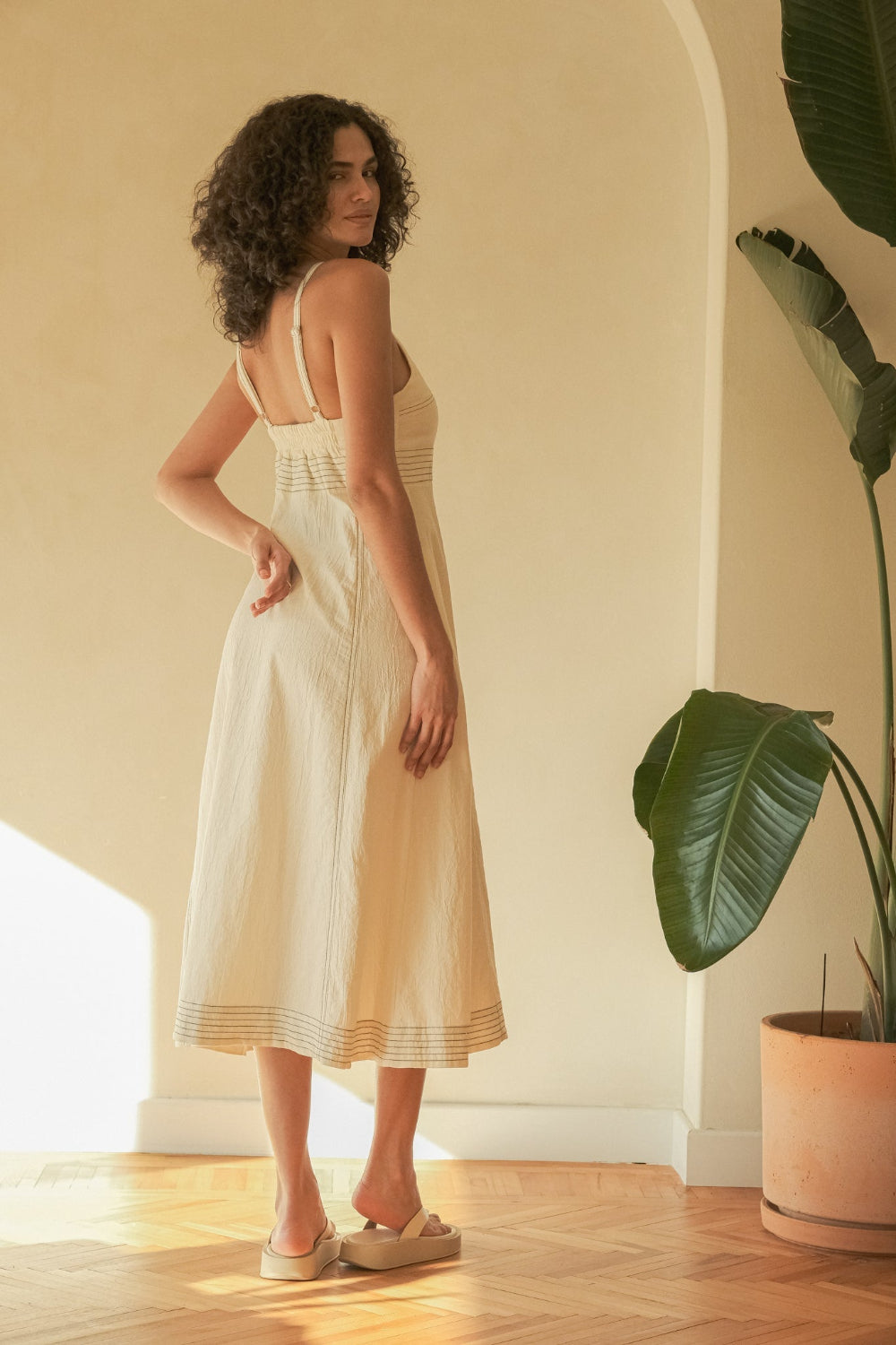 The Handloom-Eva Maxi Dress Natural-Elbise-4-fleurdirect.live