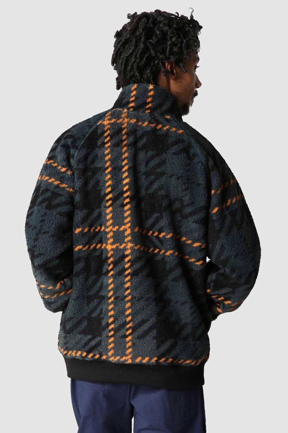 The North Face-Men Printed Ridge Fleece Quarter Zip-Sweatshirts & Hoodies-2-fleurdirect.live
