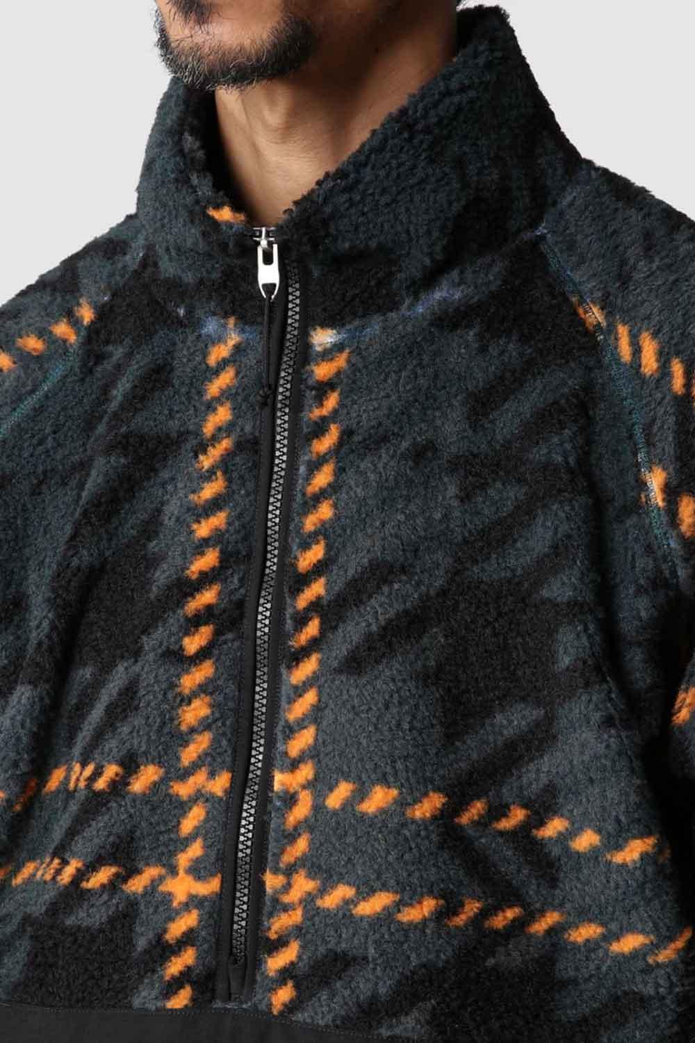 The North Face-Men Printed Ridge Fleece Quarter Zip-Sweatshirts & Hoodies-4-fleurdirect.live