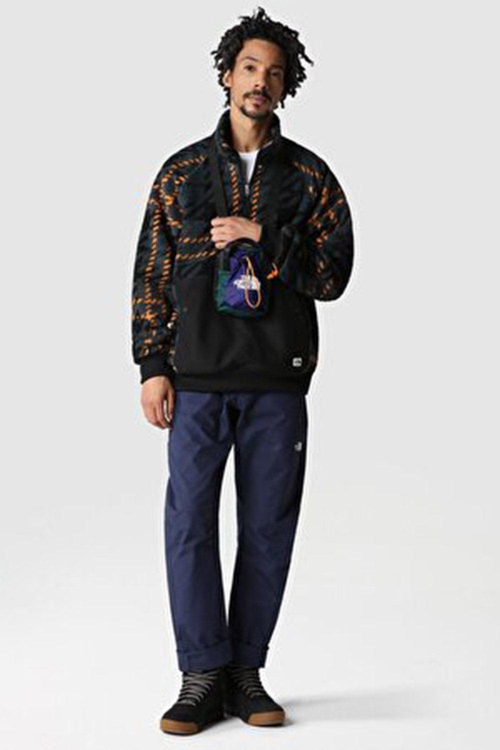 The North Face-Men Printed Ridge Fleece Quarter Zip-Sweatshirts & Hoodies-9-fleurdirect.live