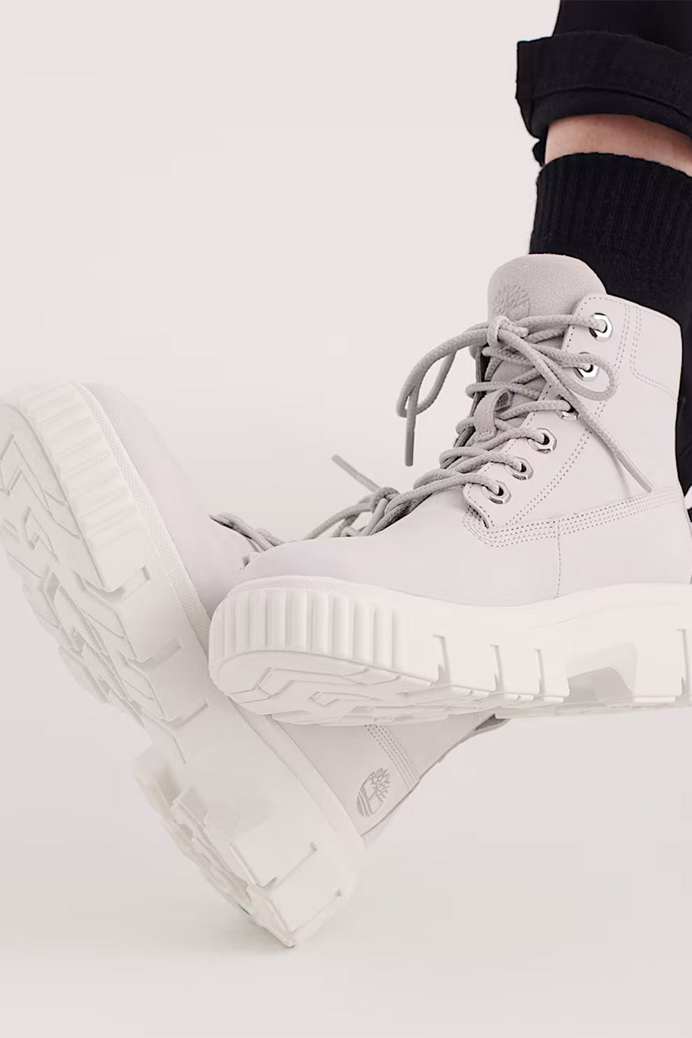 Timberland-Greyfield Mid Lace-Up Gri Kadın Bot-Bot-8-fleurdirect.live