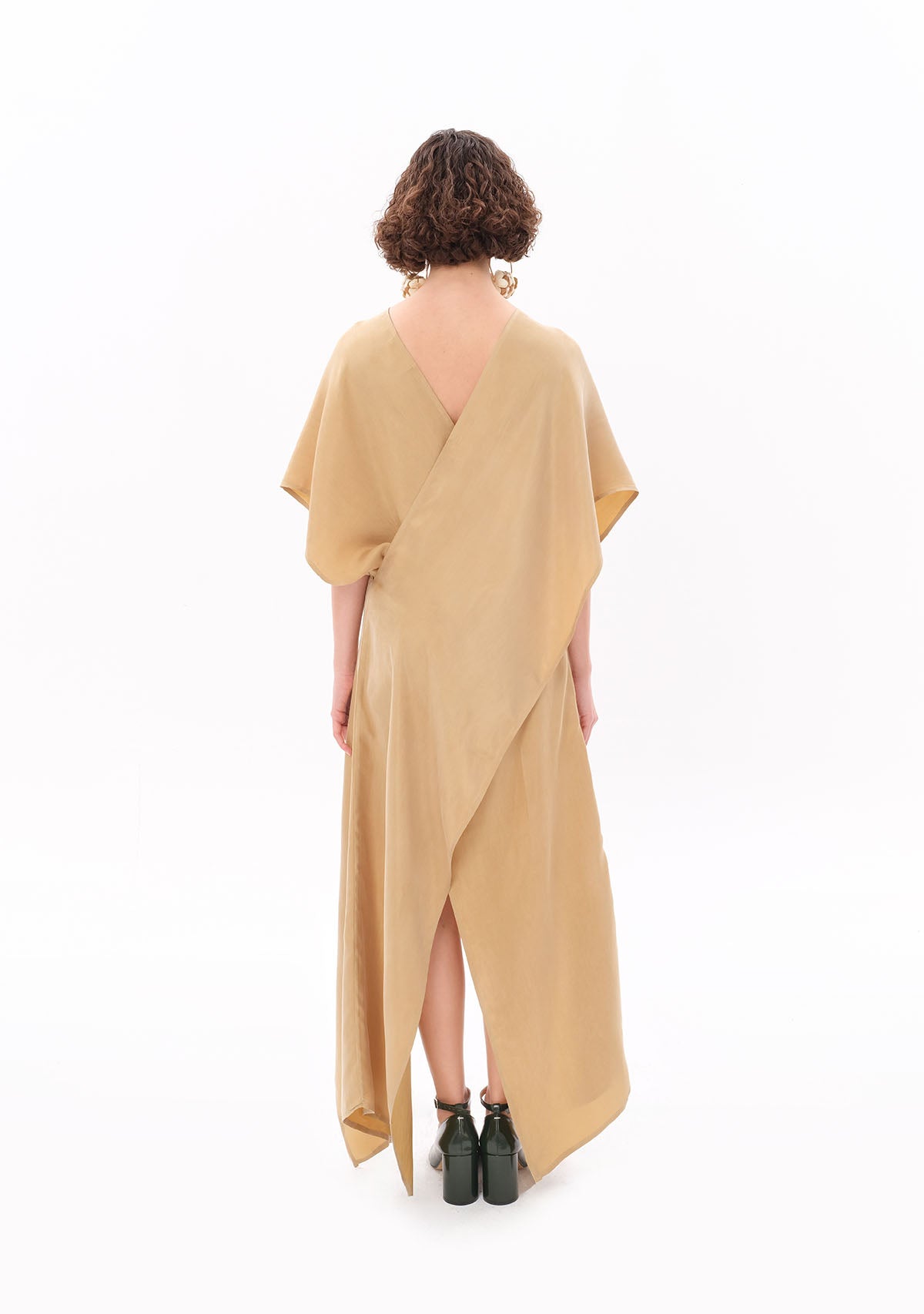 Tiny-Bej Luxe Tencel™ Elbise-Elbise-2-fleurdirect.live