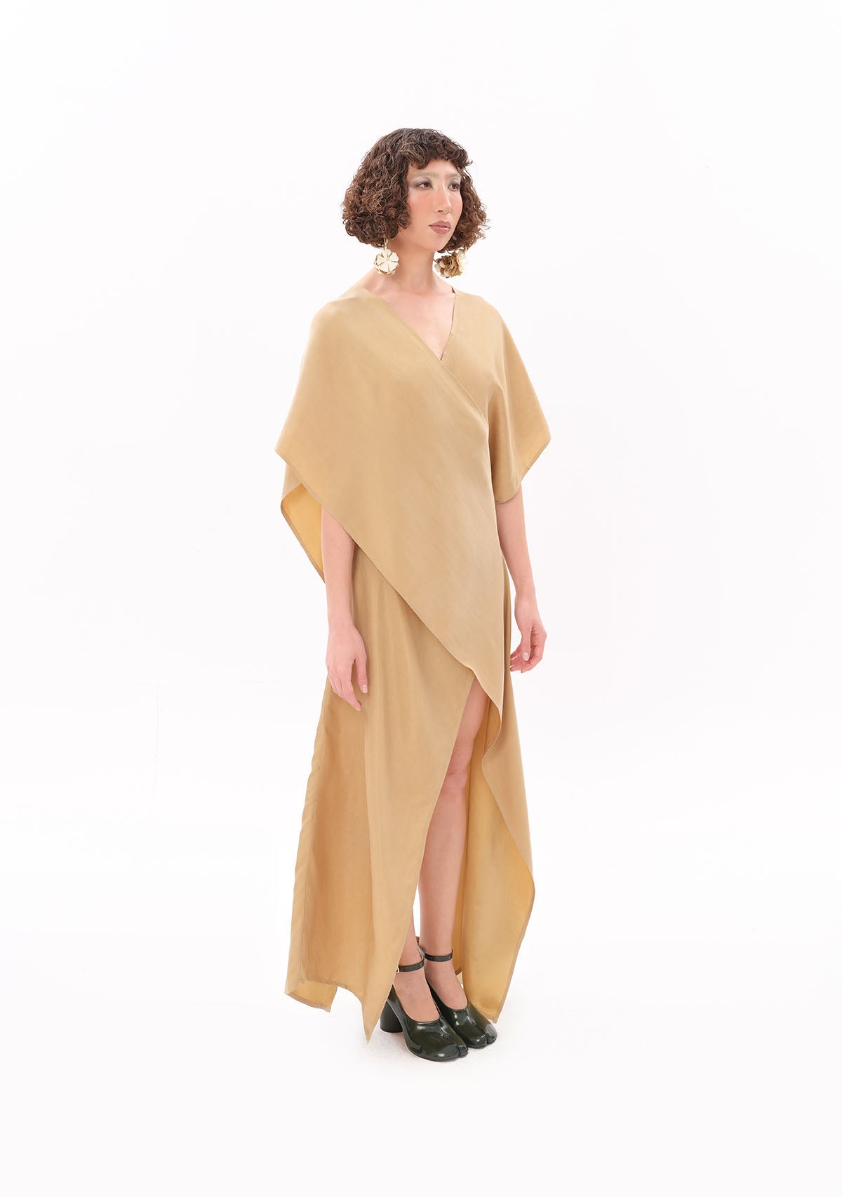 Tiny-Bej Luxe Tencel™ Elbise-Elbise-4-fleurdirect.live