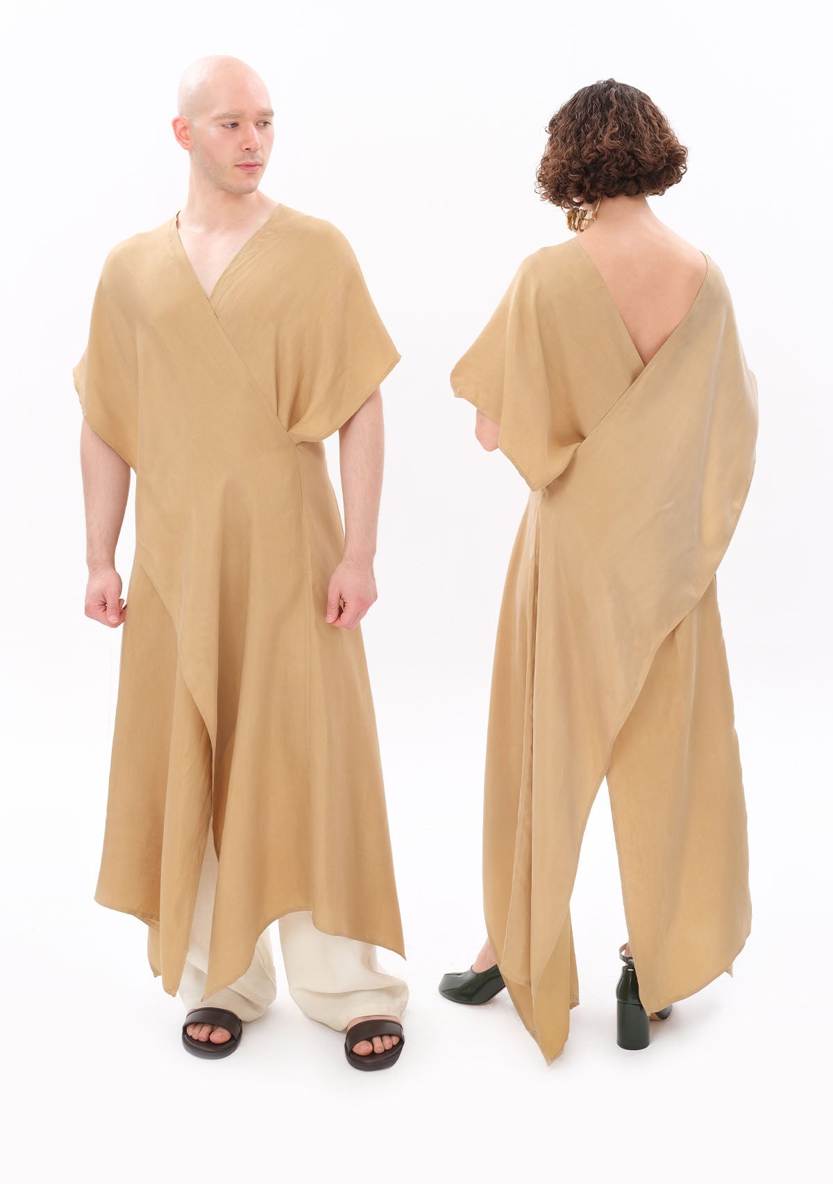 Tiny-Bej Luxe Tencel™ Elbise-Elbise-9-fleurdirect.live