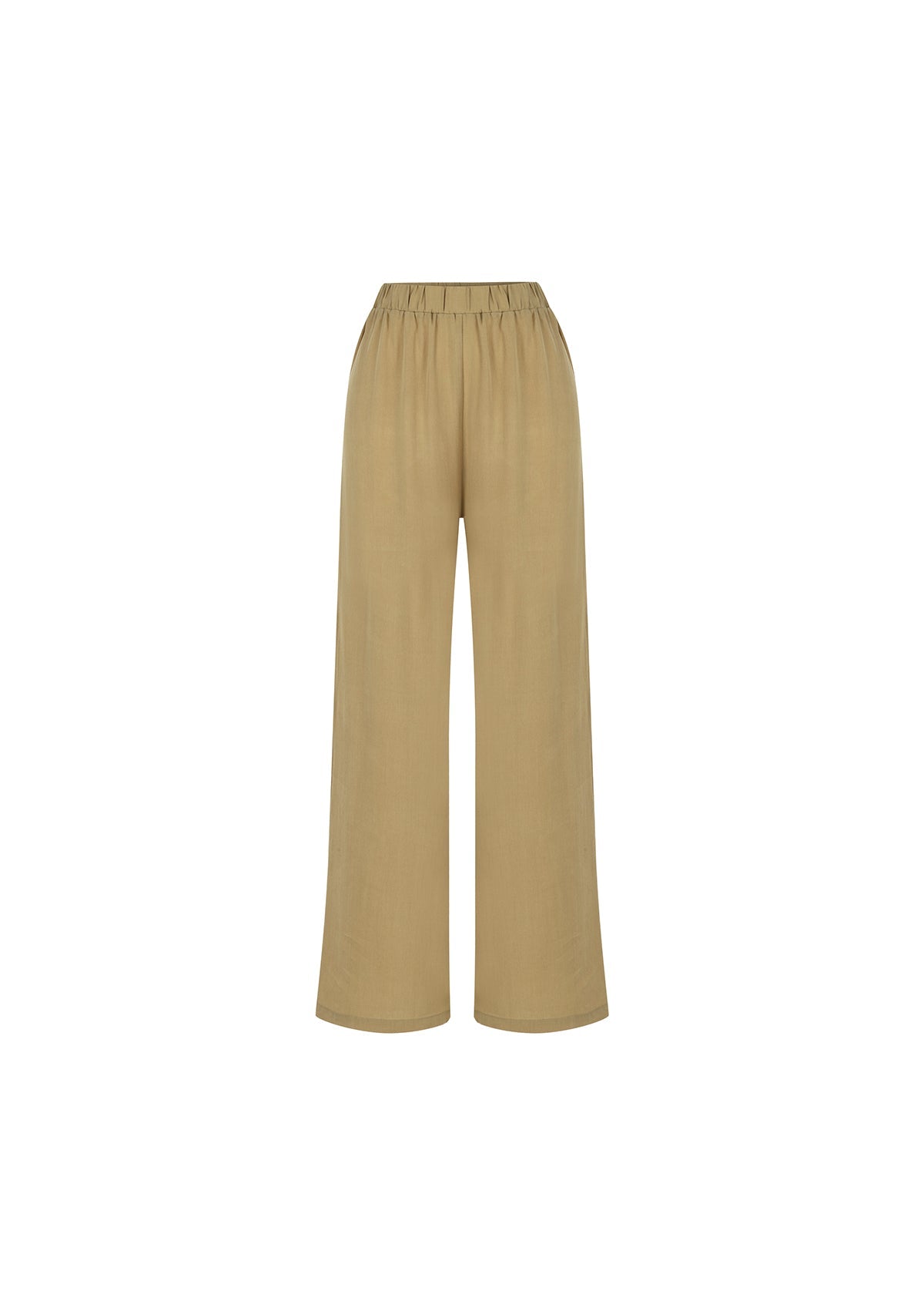 Tiny-Bej Tencel™ Beli Lastikli Pantolon-Pantolon-6-fleurdirect.live