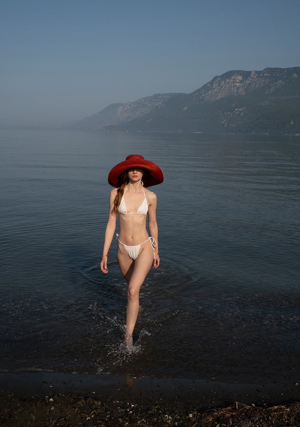 Tiny-Beyaz üçgen İpli Bikini üstü-Bikini + Mayo-2-fleurdirect.live