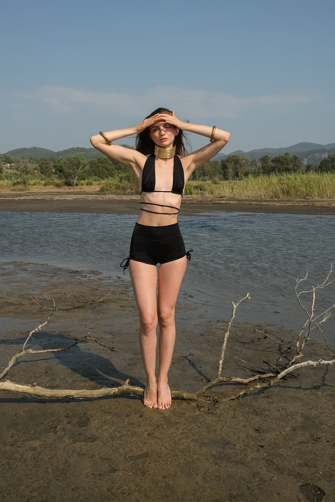 Tiny-Siyah Bağlamalı Bikini üstü-Bikini + Mayo-1-fleurdirect.live