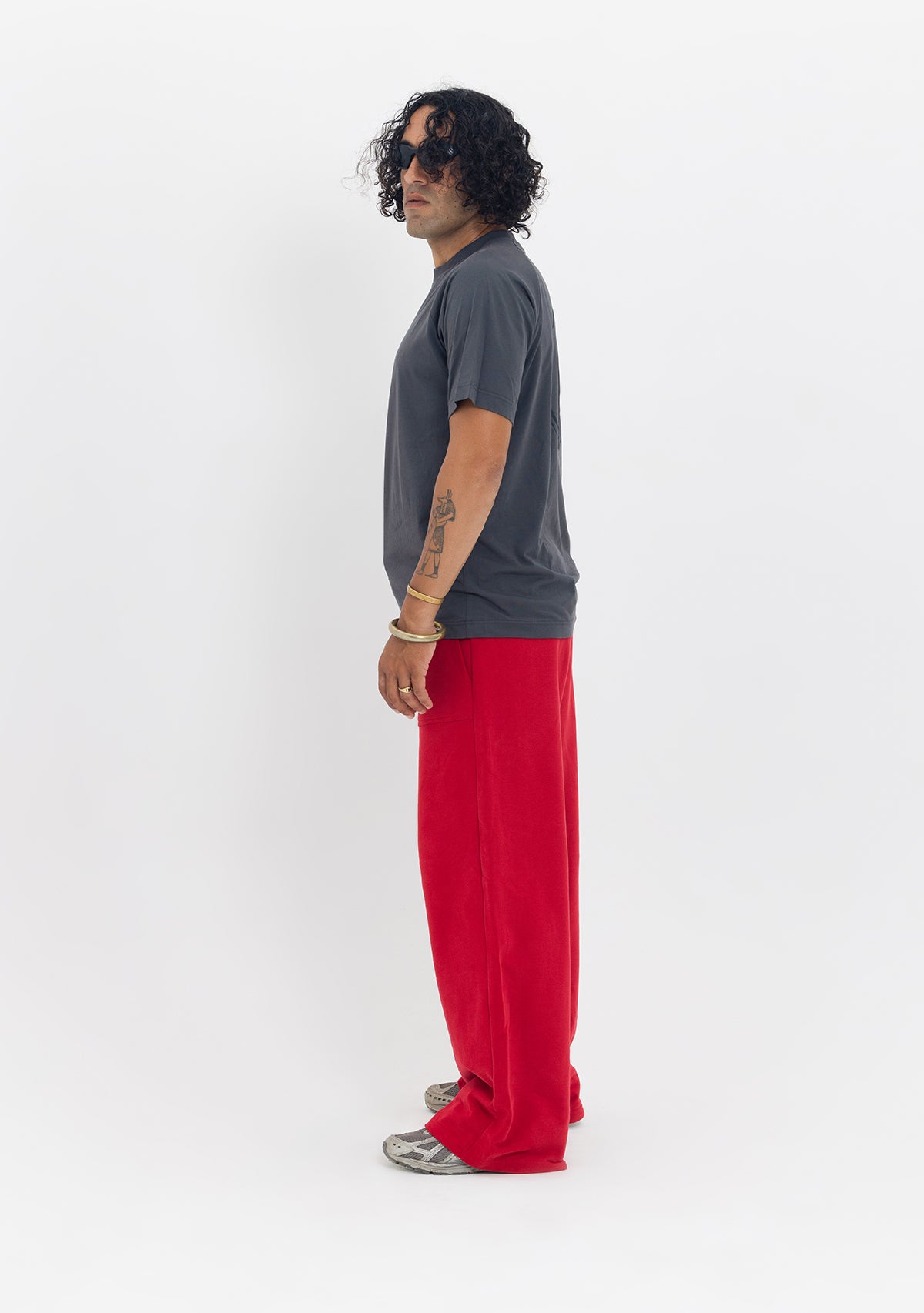 Tiny-Yuvarlak Yaka Oversize Antrasit Tişört-T-Shirts-10-fleurdirect.live