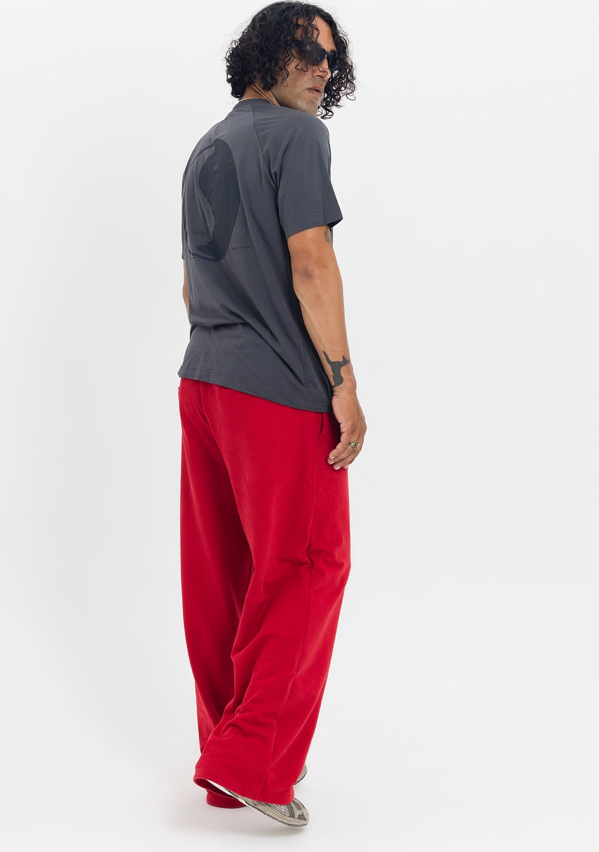Tiny-Yuvarlak Yaka Oversize Antrasit Tişört-T-Shirts-8-fleurdirect.live