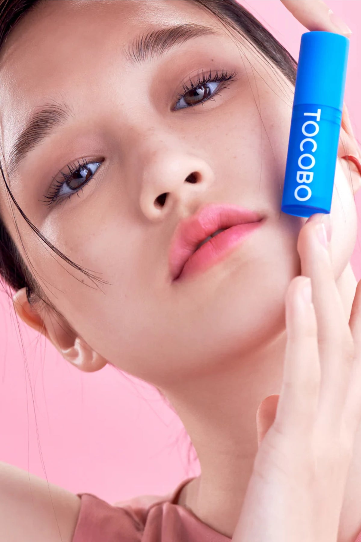 Tocobo-Tocobo Powder Cream Lip Balm 032 Rose Petal 19gr Mat & Pudra Bitişli Vegan Lip Balm-Lip Balm-6-fleurdirect.live