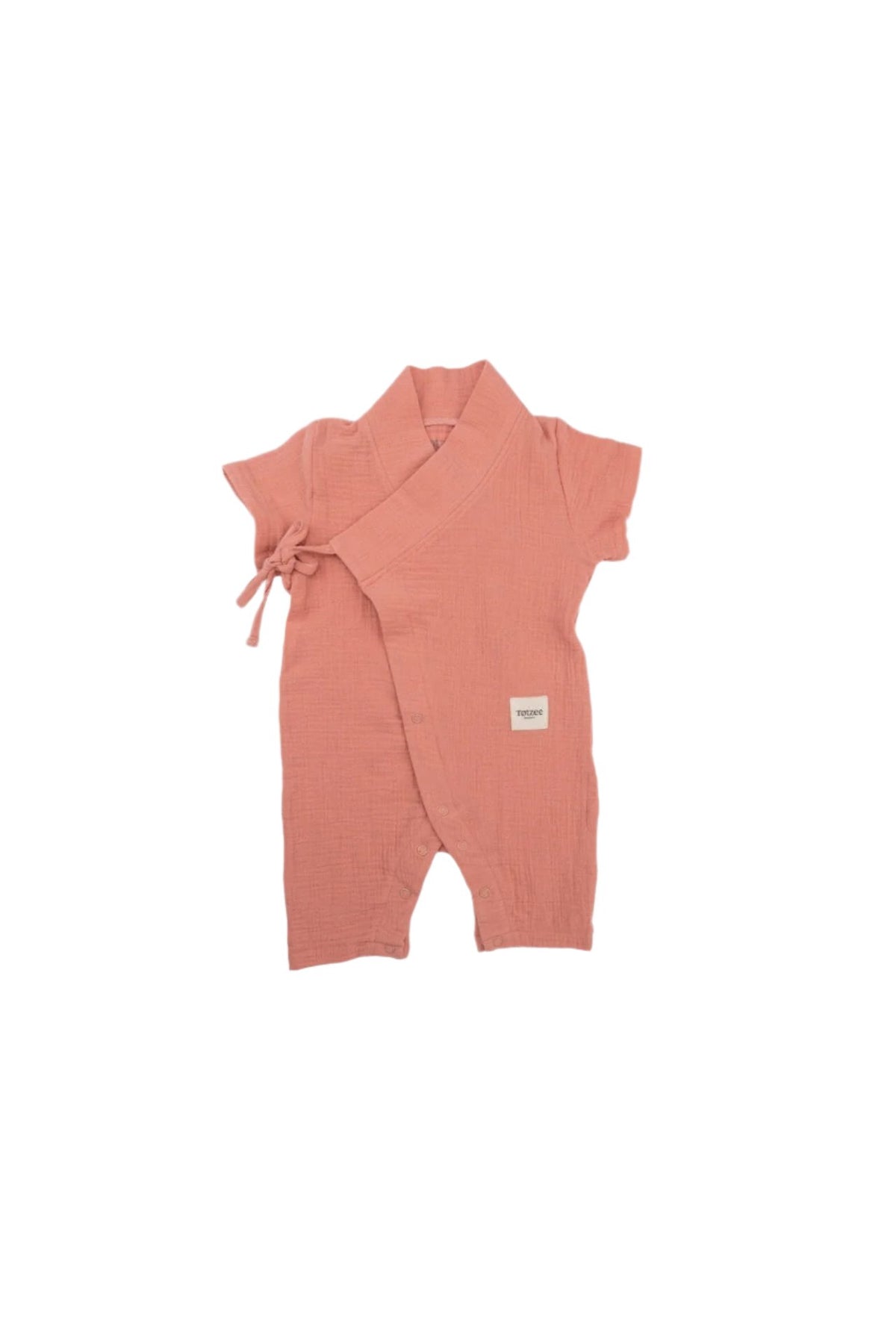 Totzee-Müslin Uzun Kimono Tulum Mercan Rengi-Çocuk Elbise & Tulum-1-fleurdirect.live