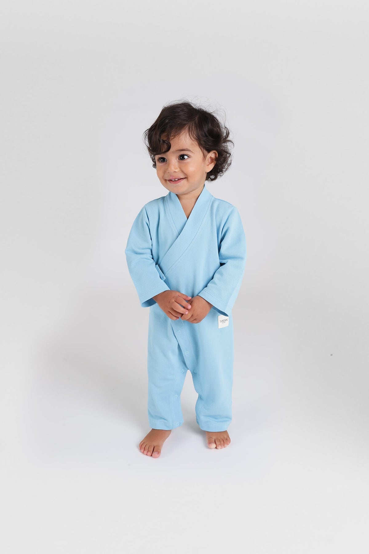 Totzee-Uzun Kimono Tulum Gökyüzü Mavisi-Çocuk Elbise & Tulum-2-fleurdirect.live