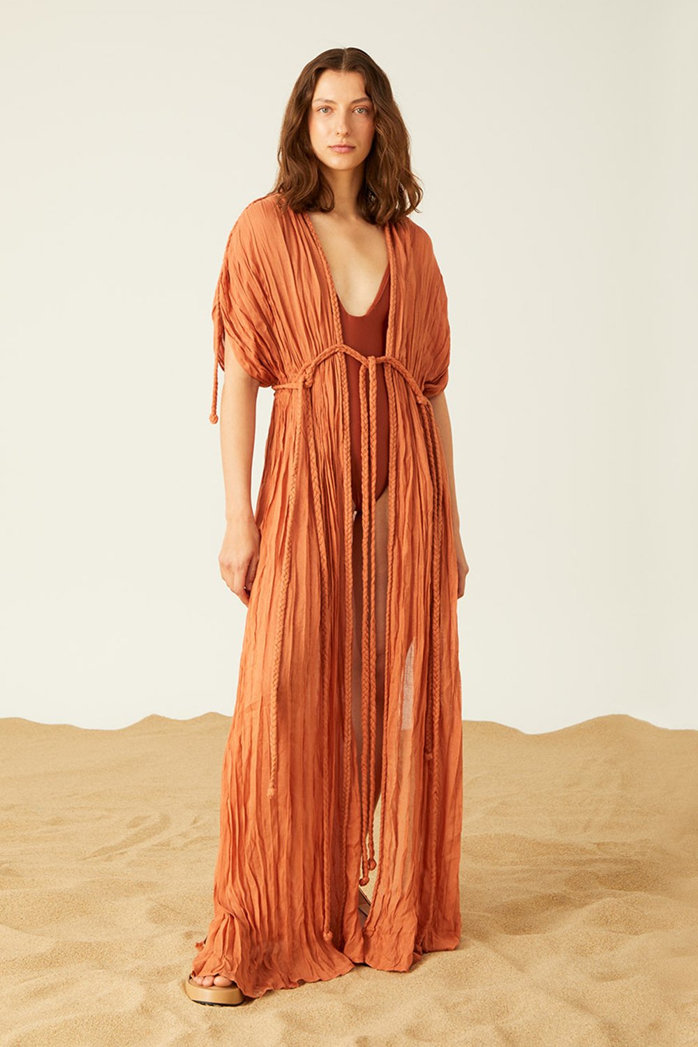 Towdoo-Theano Kimono Elbise – Kiremi̇t-Elbise-1-fleurdirect.live