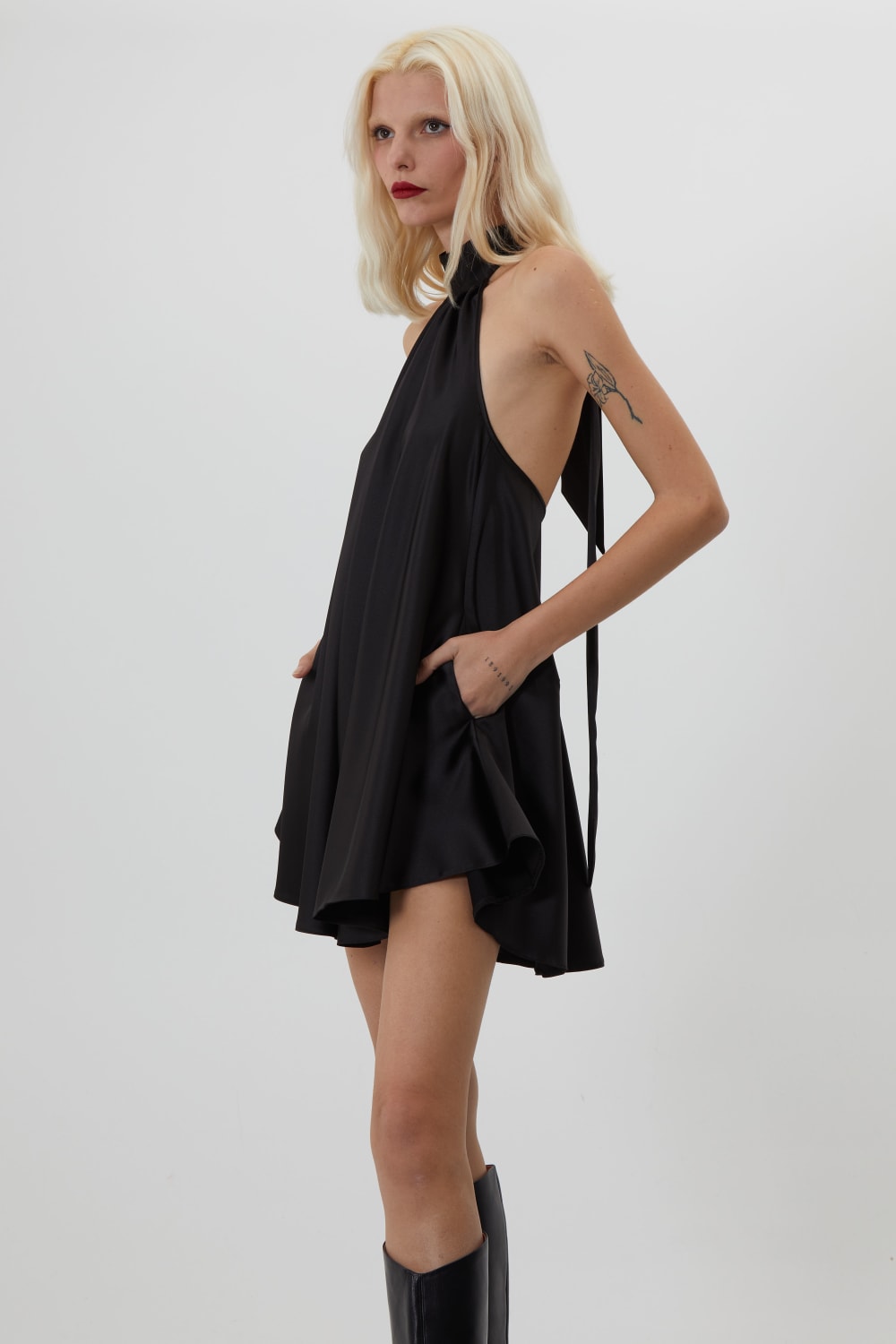 Trust The Team-Kate Siyah Mini Elbise-Elbise-5-fleurdirect.live